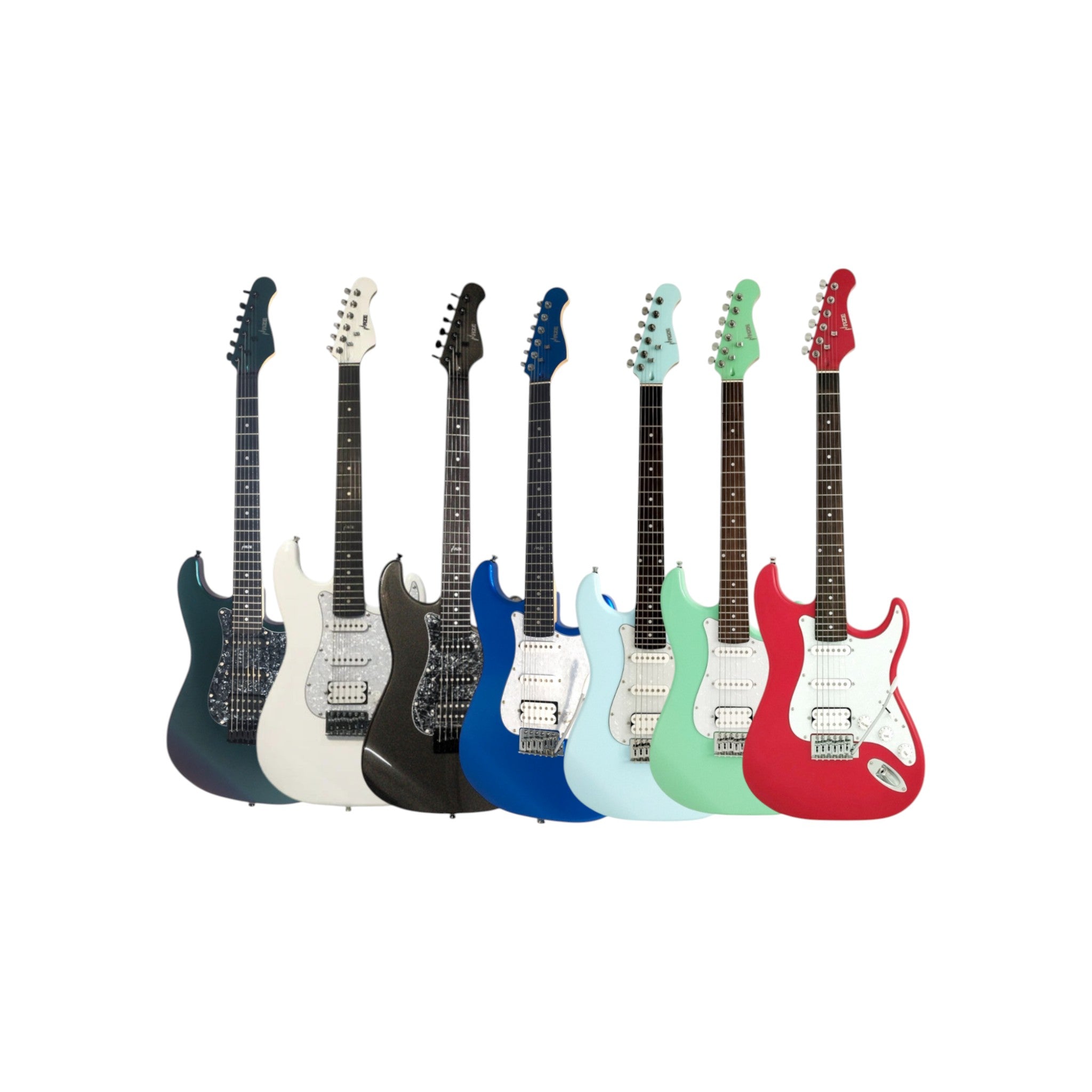 Haze E211 Classic Blue HST Electric Guitar with Accessories + 10W Amp. (Optional)