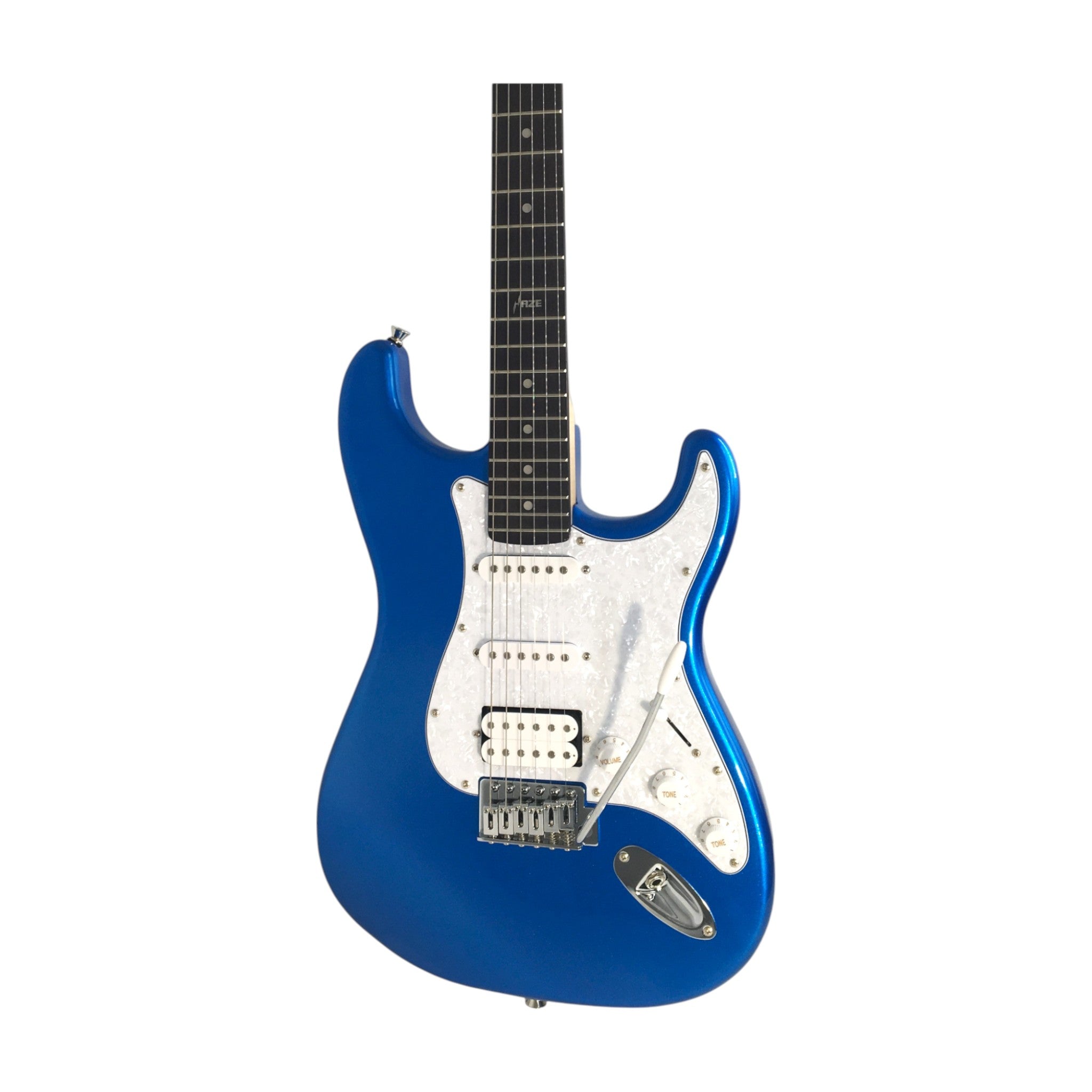 Haze E211 Classic Blue HST Electric Guitar with Accessories + 10W Amp. (Optional)