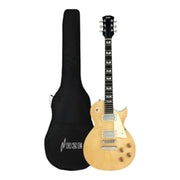 Haze E238 Natural Flame Maple Electric Guitar with Dual Humbuckers