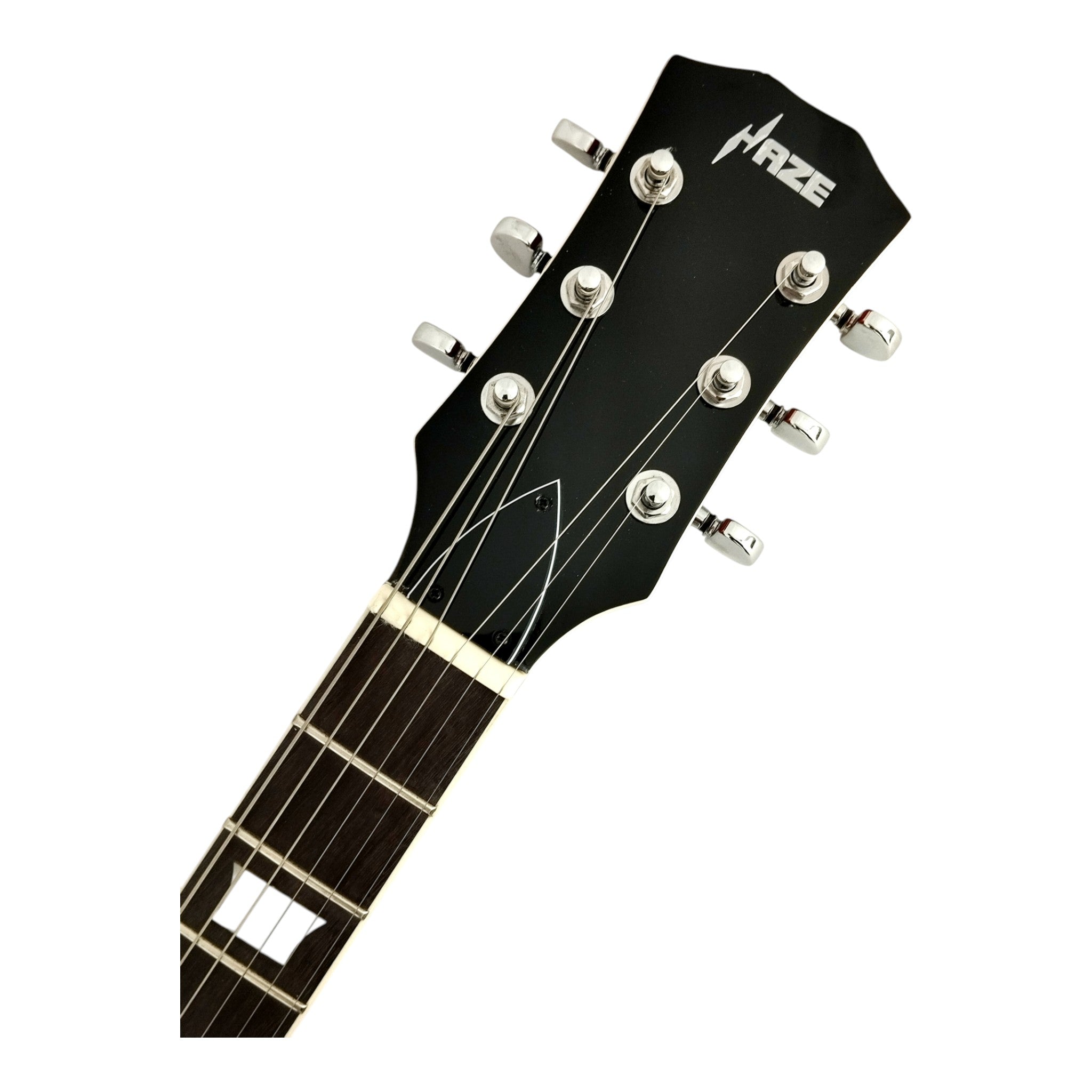 Haze E239 Sunburst Semi-Hollow Electric Guitar with Dual Humbuckers