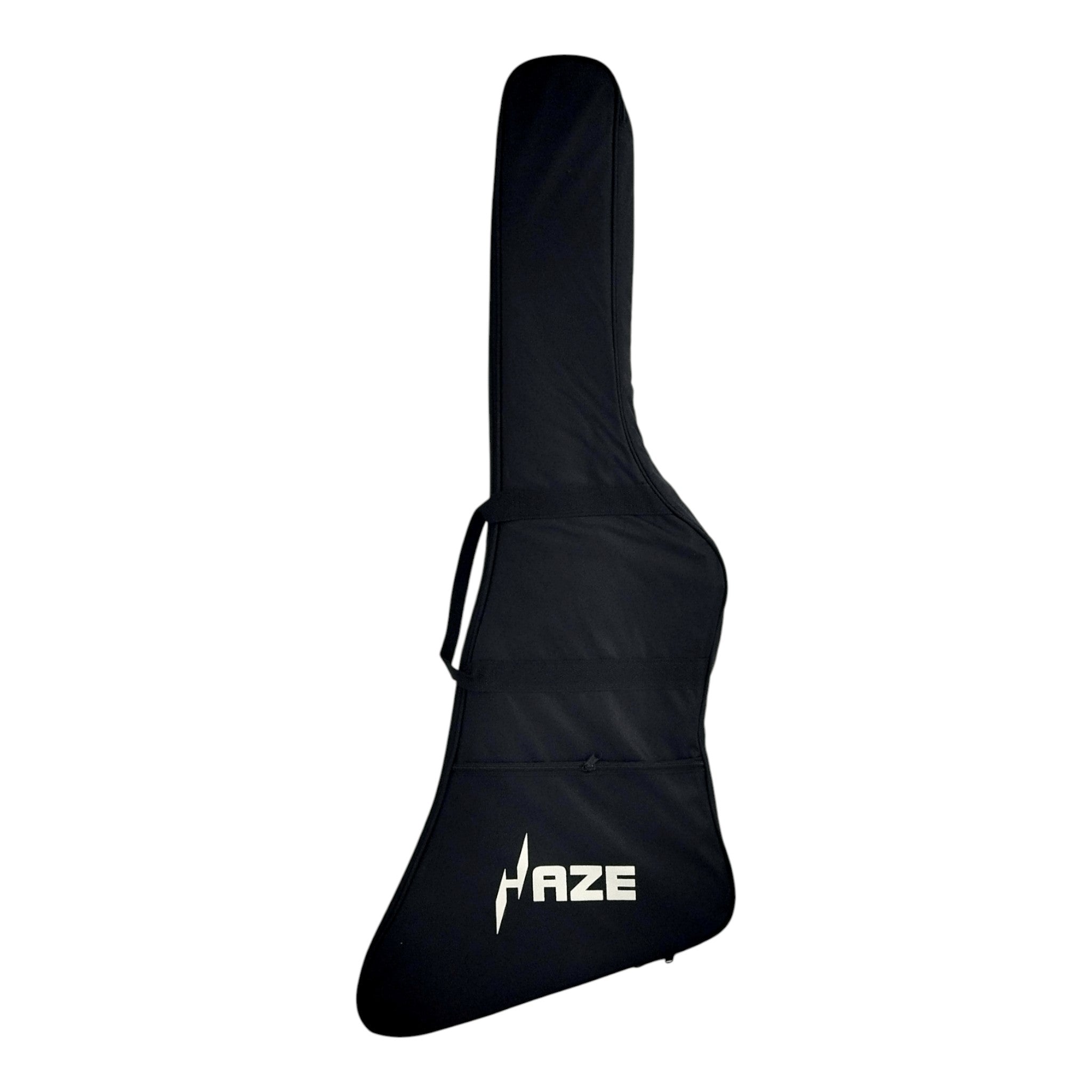 Haze FB1946 Purpleburst Explorer-Style Electric Guitar with Inward Contour