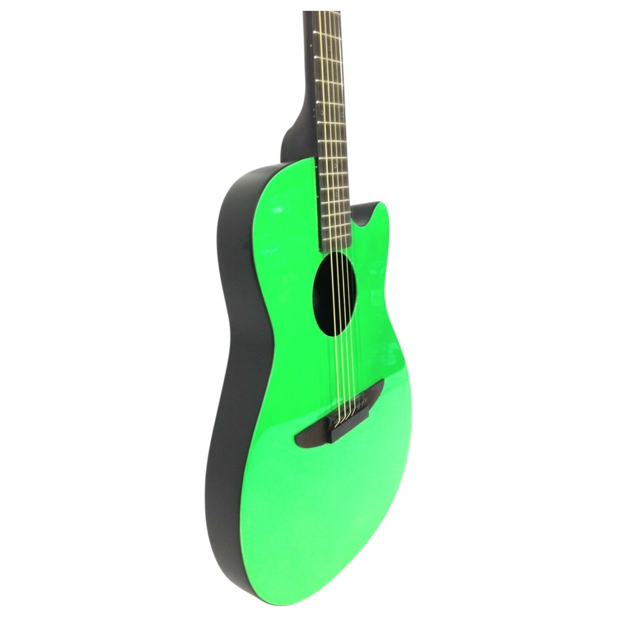 Haze HSDP836CGR 38" Roundback Traveller Acoustic Guitar - Green