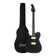 Haze HSE501 Black Left-Handed Electric Guitar with P90 Style Pickups