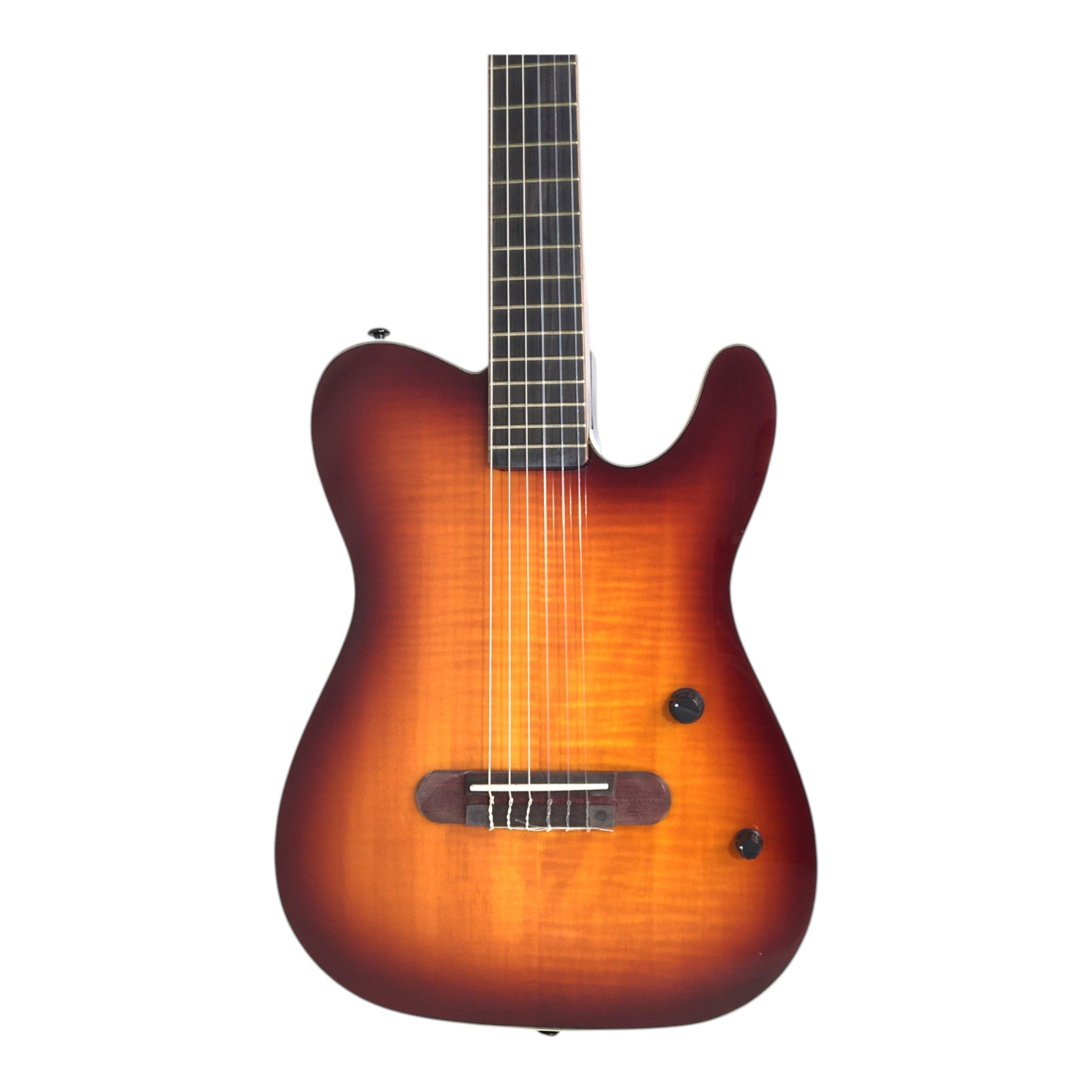 Haze MRC601 'Seraph' Sunburst Nylon String Classical-Electric Guitar with Piezo Pickups