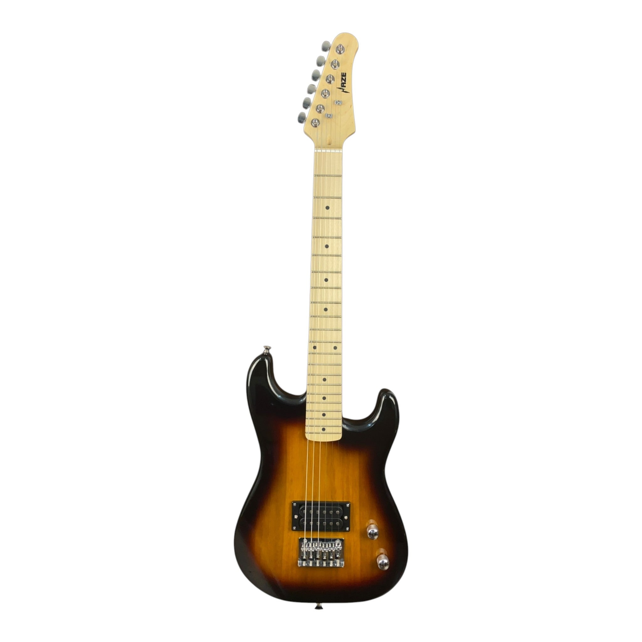 Haze HST01 "Inferno" Sunburst 3/4 Size Student Electric Guitar + 10W Amp (Optional)
