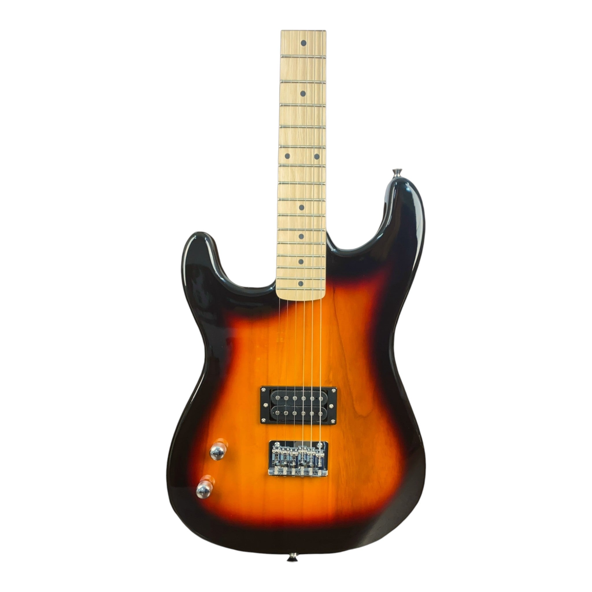 Haze HST01 "Inferno" Sunburst Left-Handed 3/4 Size Student Electric Guitar w/ Accessories & 10w Amp (Optional)