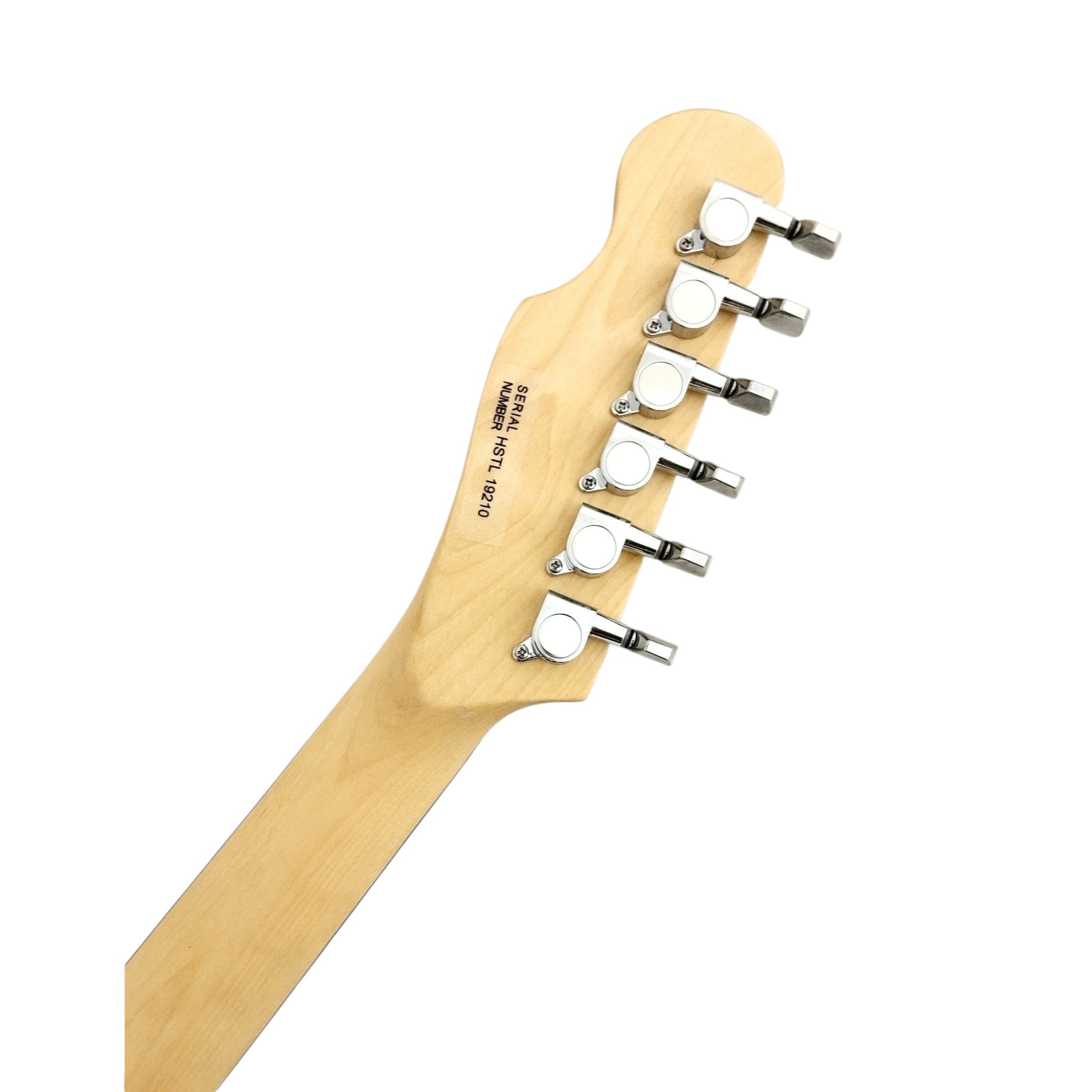 Haze HSTL192 Spalted Maple Electric Guitar with Dual Humbuckers