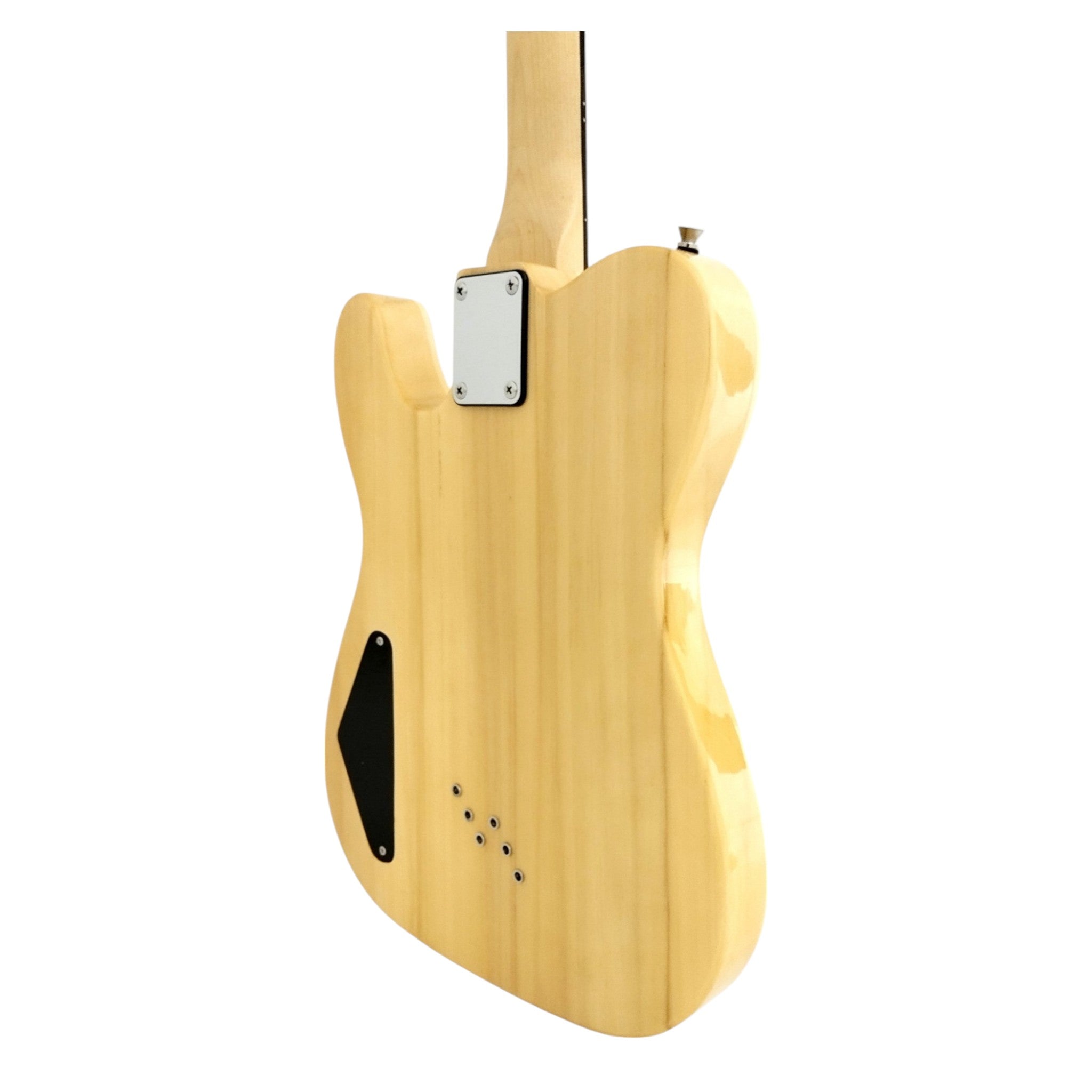 Haze HSTL192 Spalted Maple Electric Guitar with Dual Humbuckers