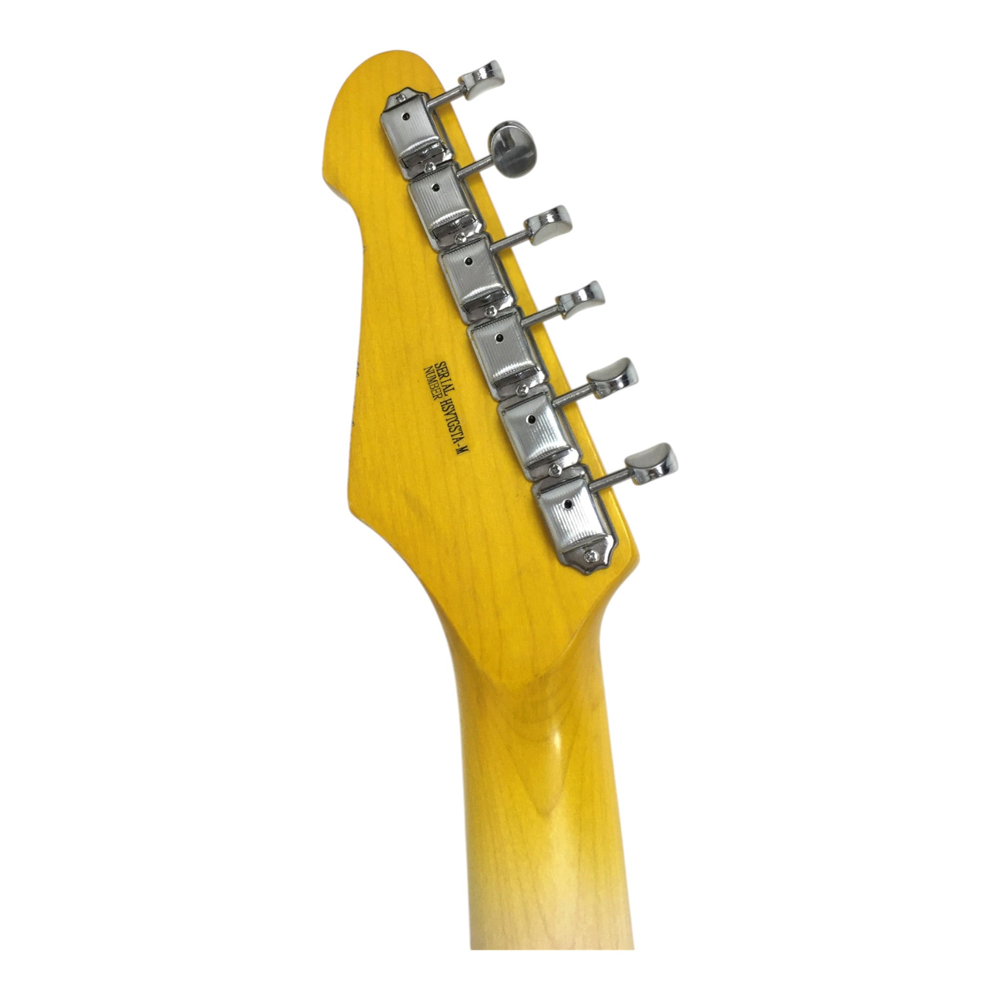 Haze HSVT Iconic Yellow Relic Electric Guitar with Scalloped Fretboard