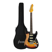 Haze HSVT Vintageburst Relic Electric Guitar with Single Coils and Whammy