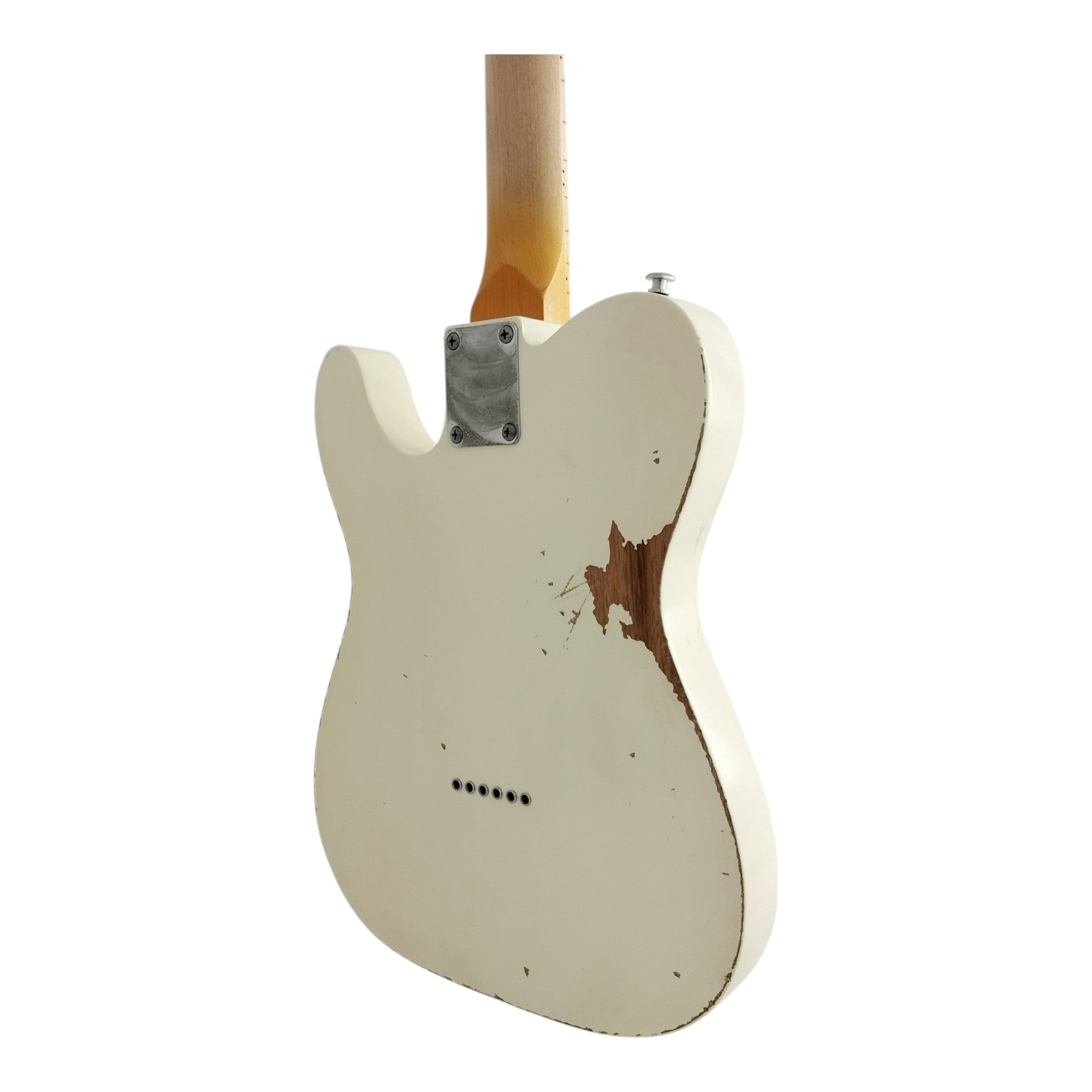 Haze HSVT White Relic Electric Guitar with Single Coils