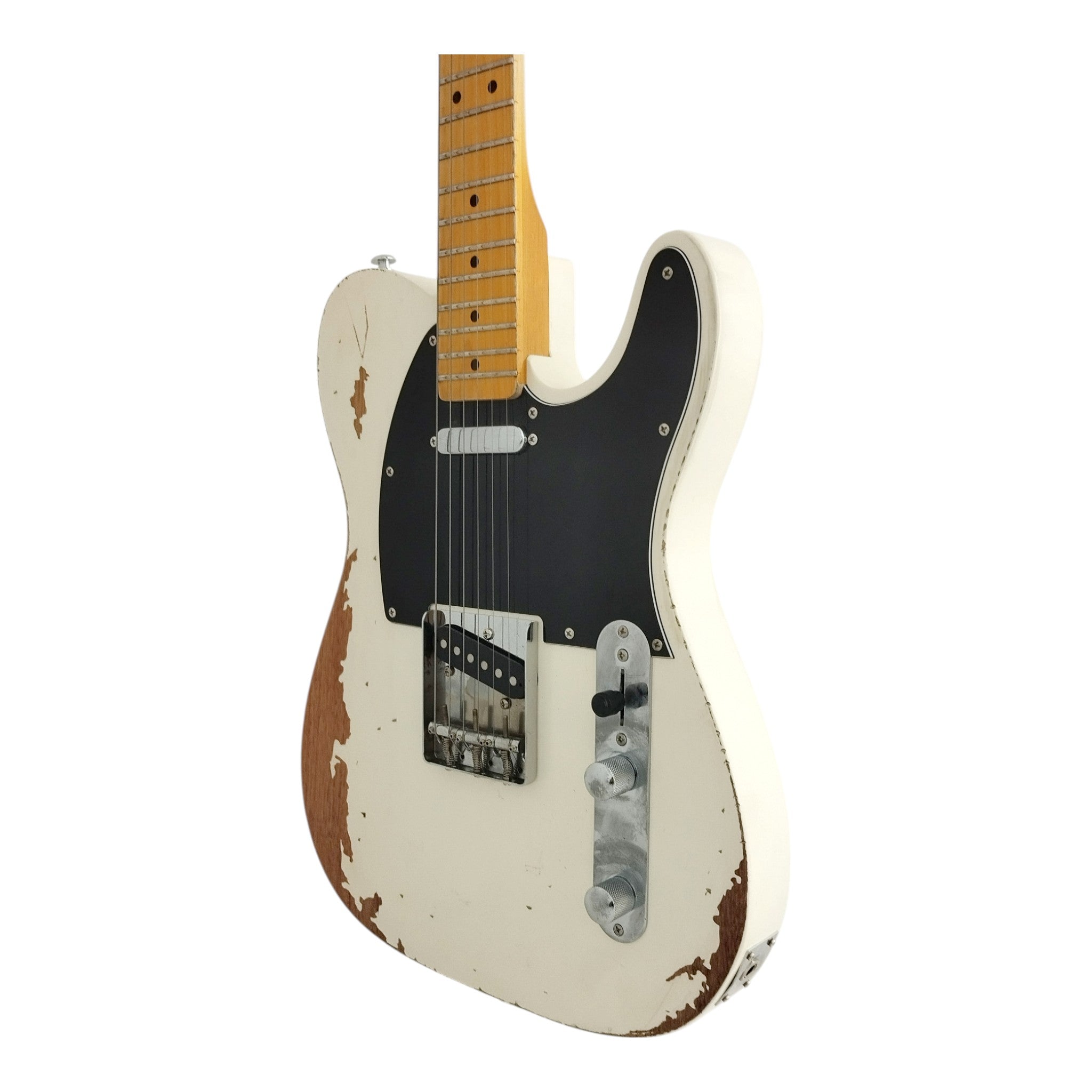 Haze HSVT White Relic Electric Guitar with Single Coils