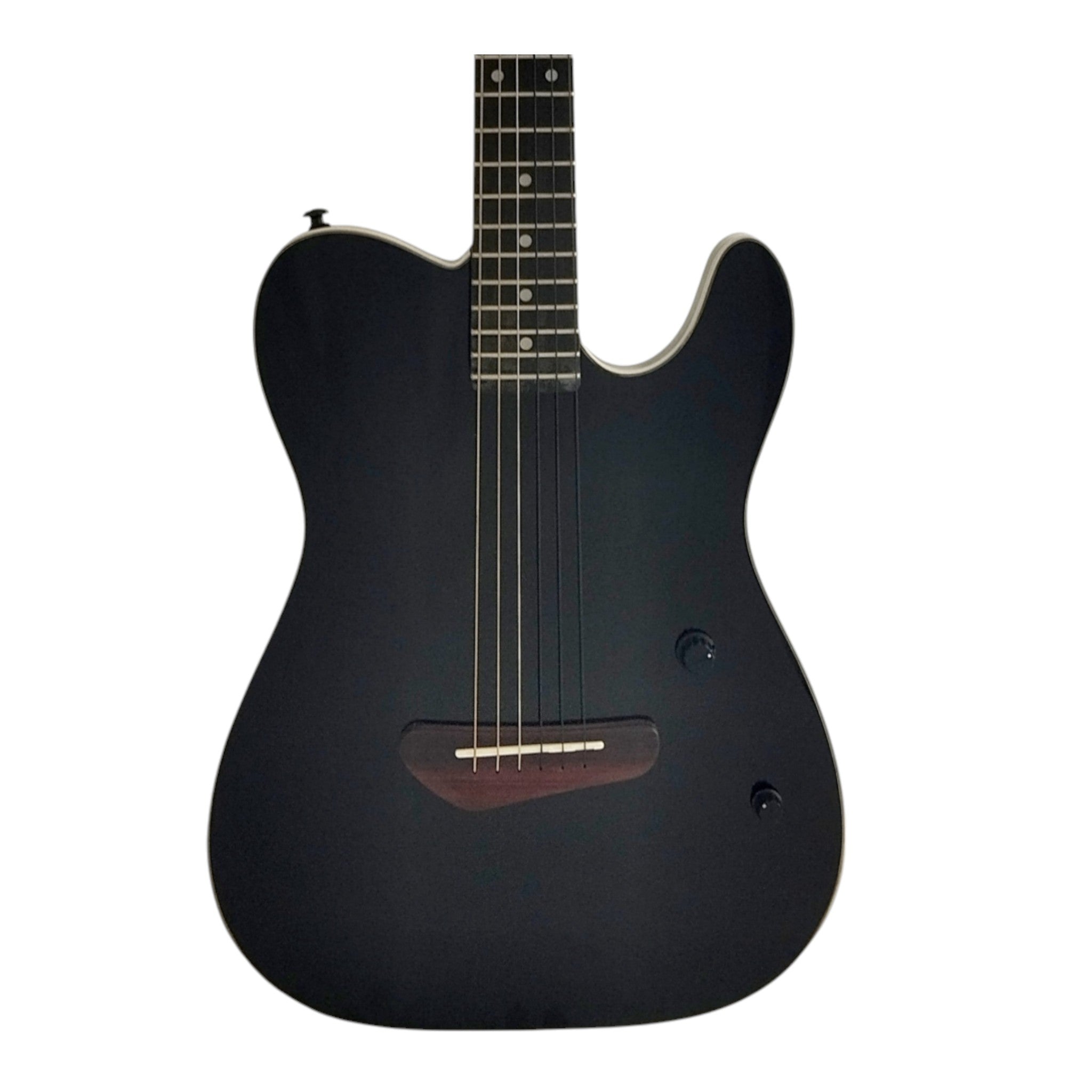 Haze MRE600 Black Silent Electric Guitar with Piezo Pickups