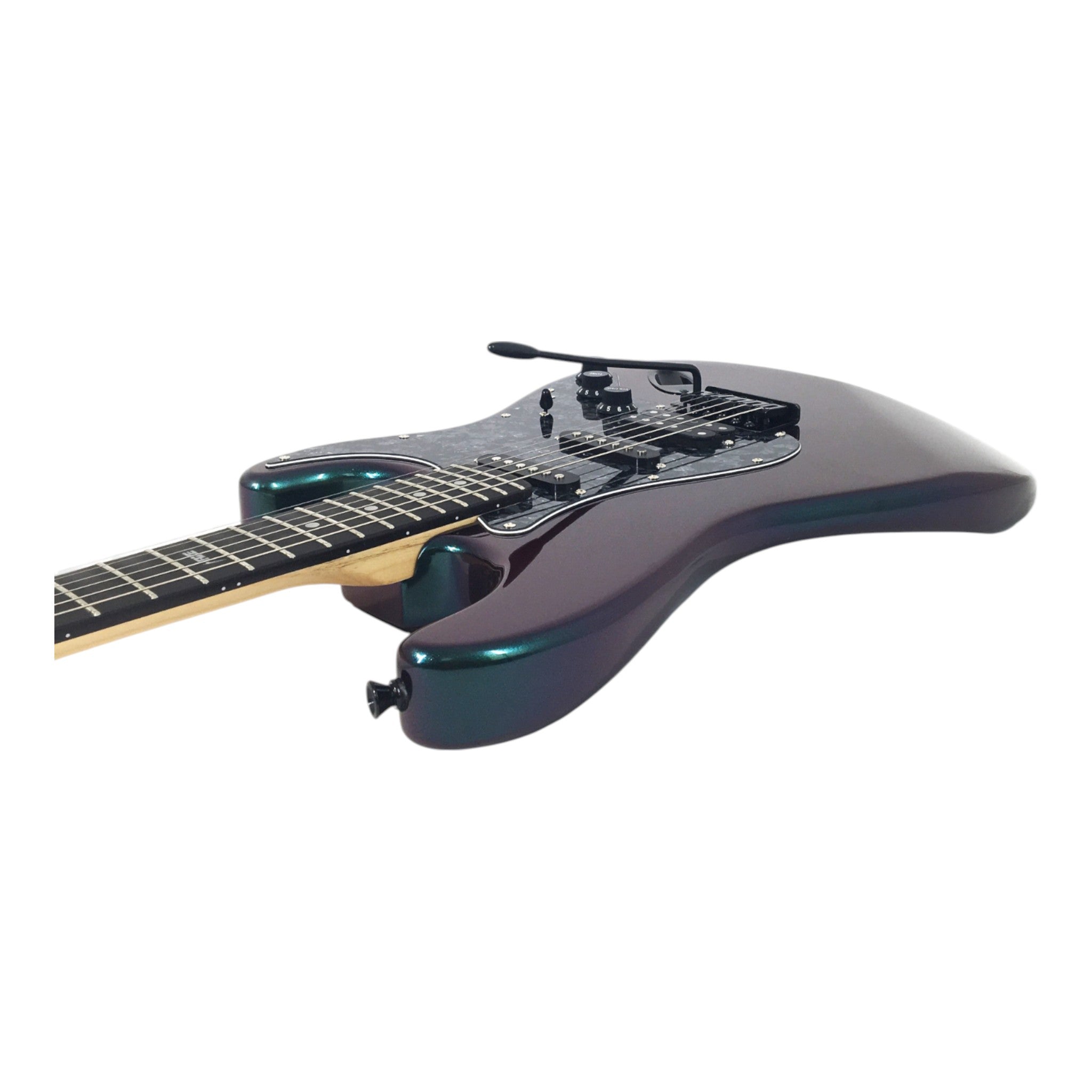 Haze SEG211 Chameleon Green/Purple HST Electric Guitar + 10W Amp. (Optional)