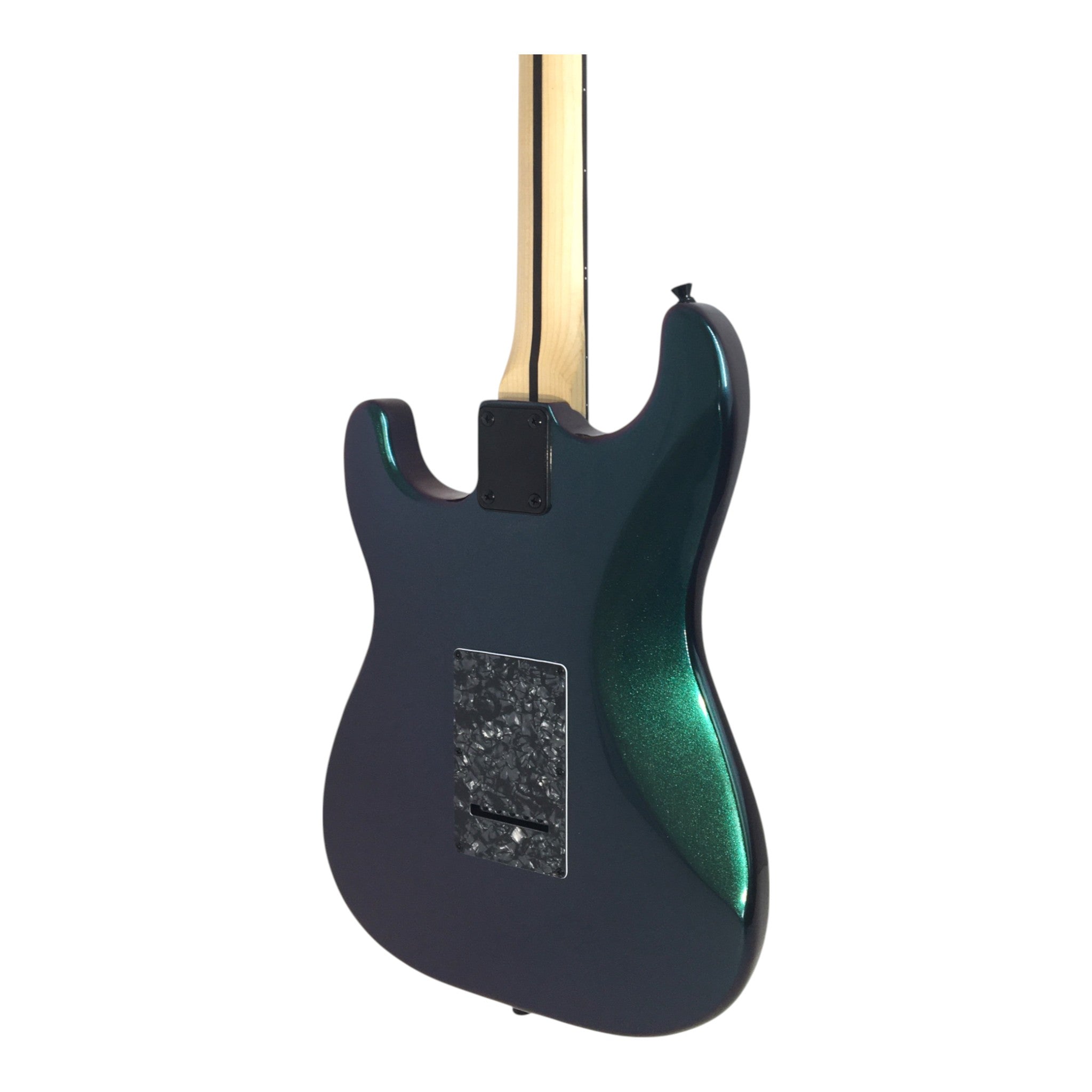 Haze SEG211 Chameleon Green/Purple HST Electric Guitar + 10W Amp. (Optional)