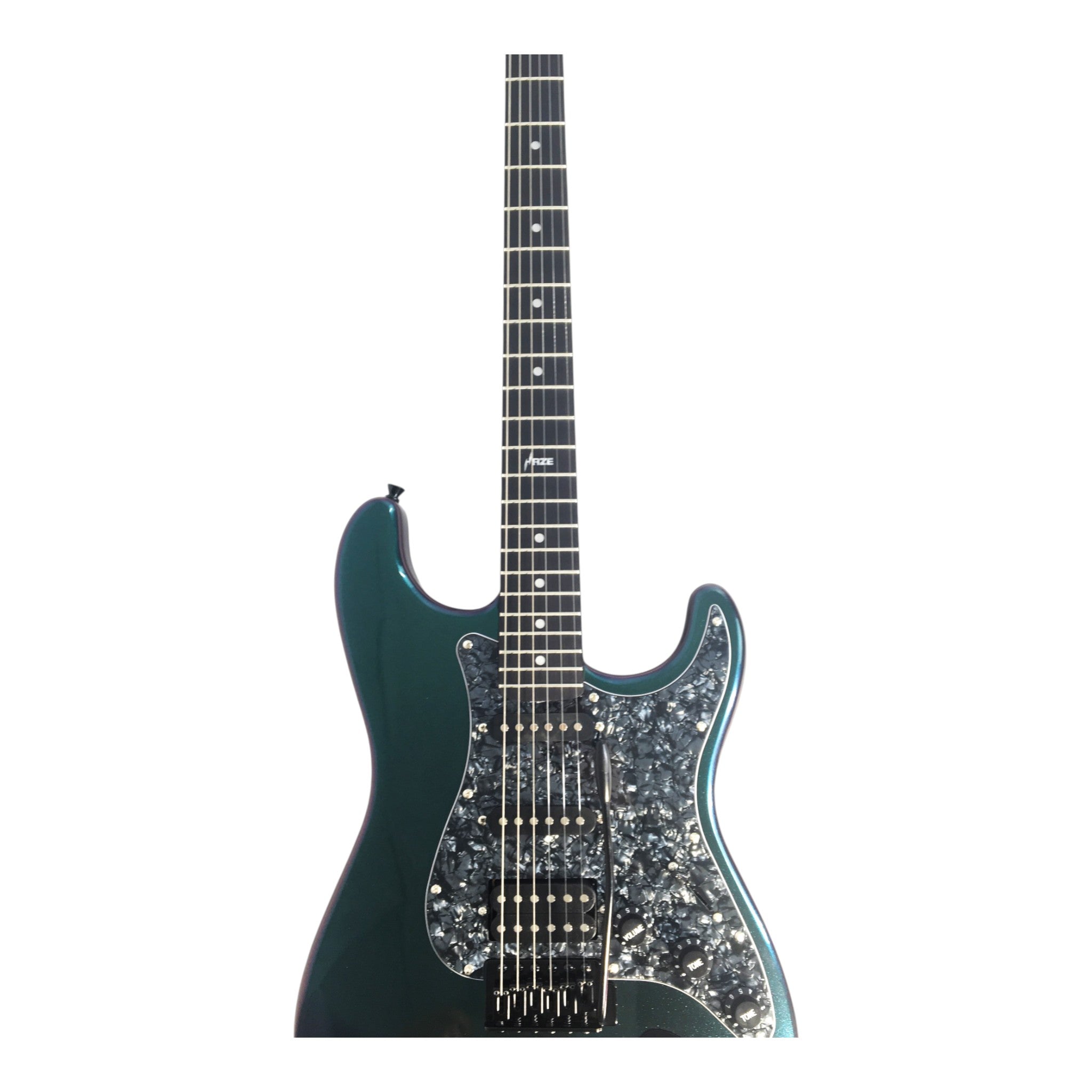 Haze SEG211 Chameleon Green/Purple HST Electric Guitar + 10W Amp. (Optional)