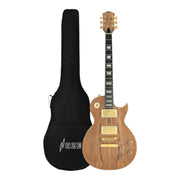 Haze SEG227 Spalted Maple Electric Guitar with Dual Humbuckers