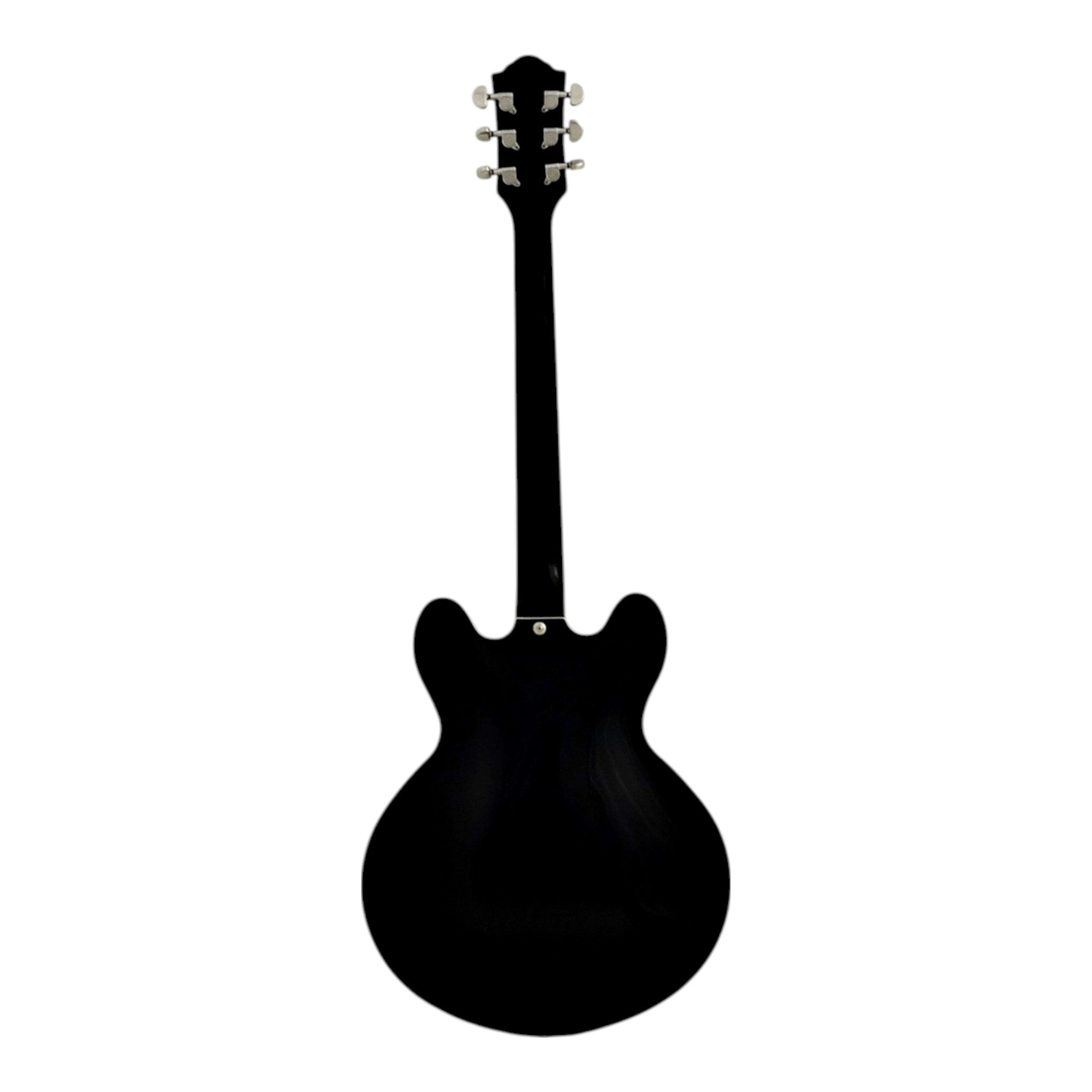Haze SEG272 Black Semi-Hollow Electric Guitar with Dual Humbuckers