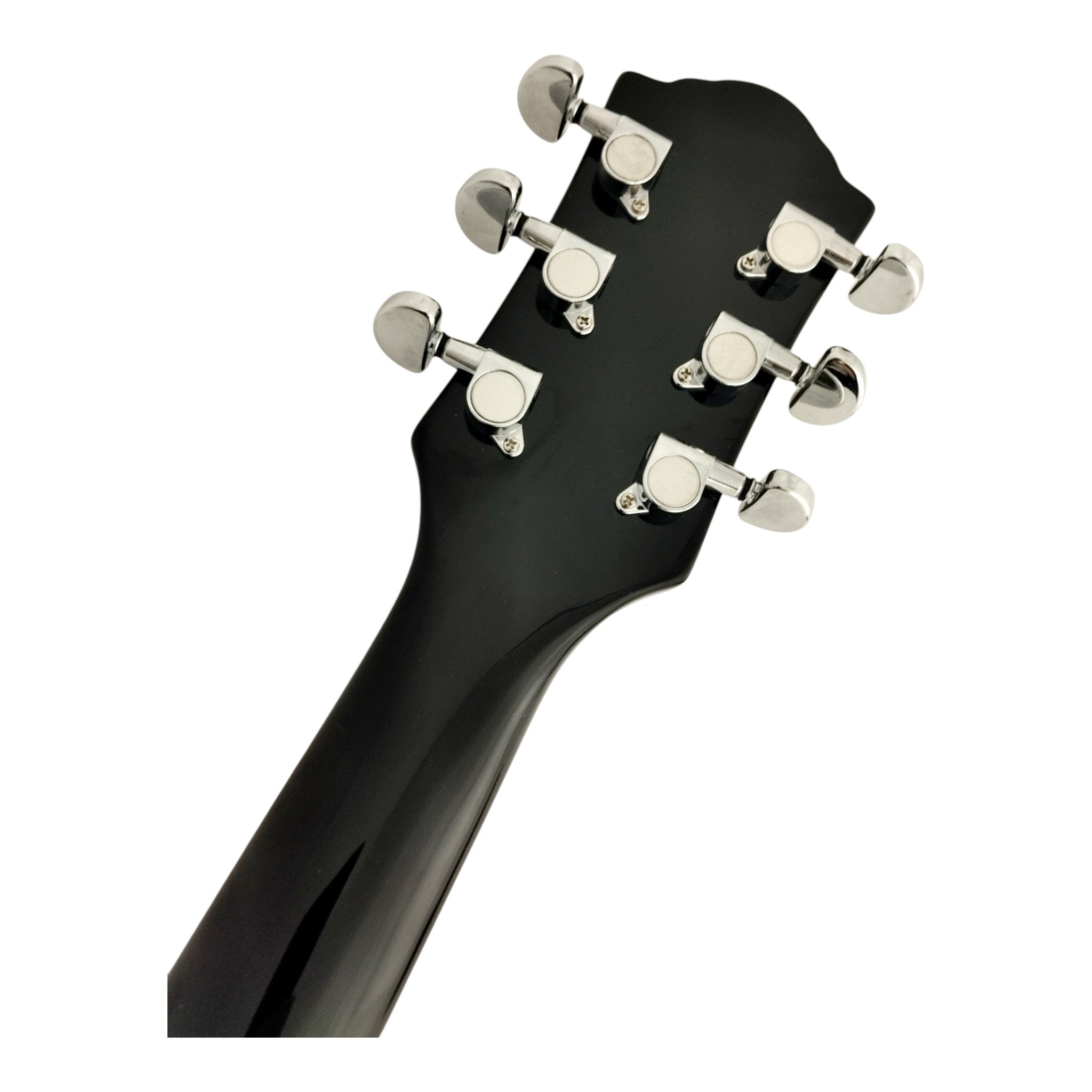 Haze SEG272 Black Semi-Hollow Electric Guitar with Dual Humbuckers