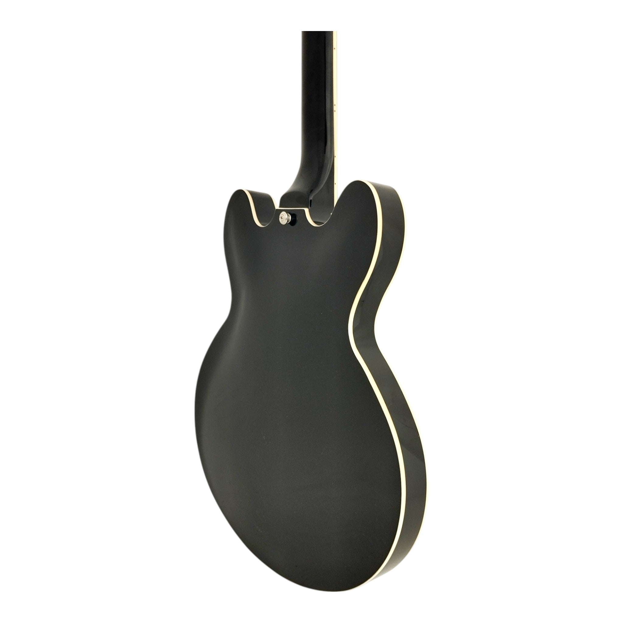 Haze SEG272 Black Semi-Hollow Electric Guitar with Dual Humbuckers