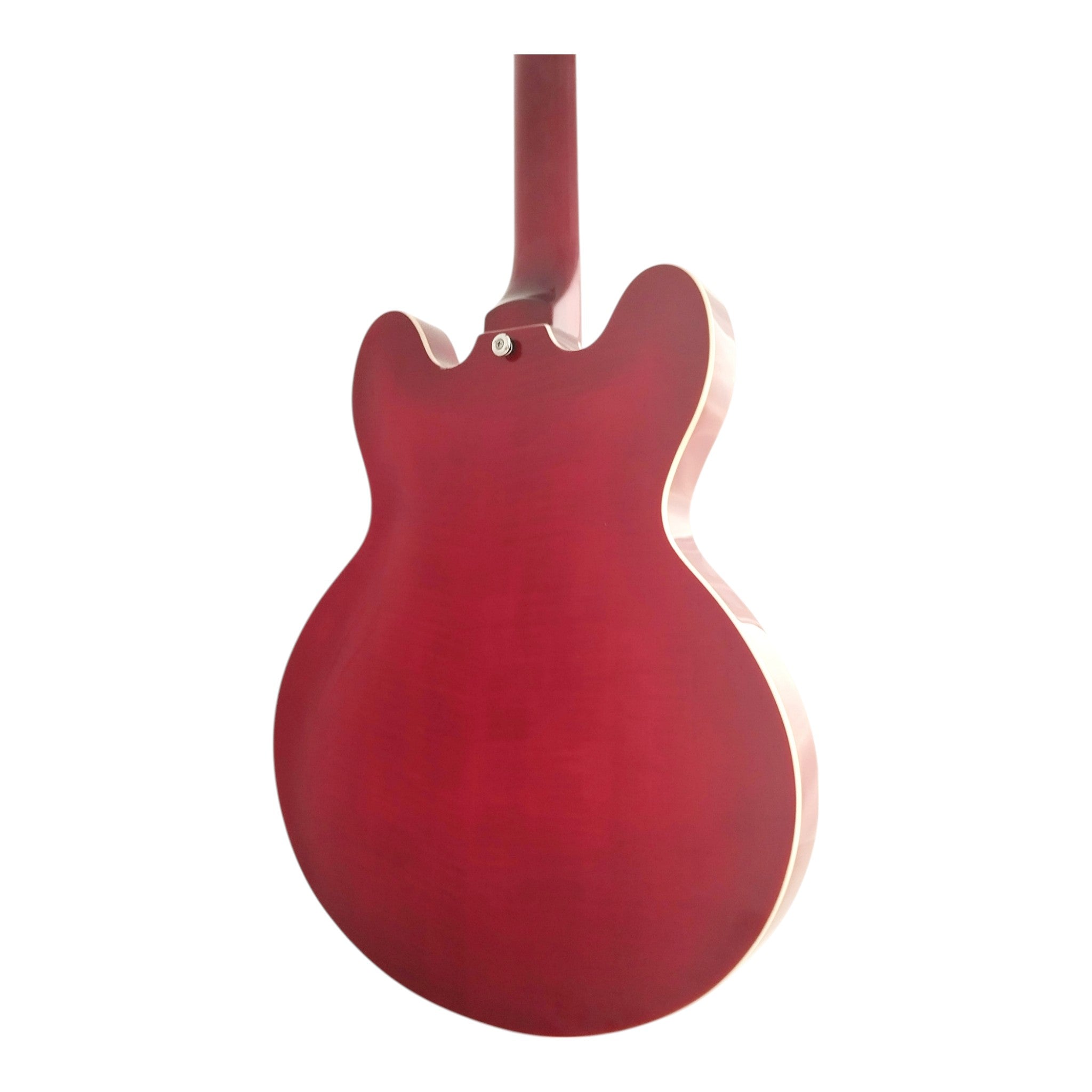 Haze SEG272 Cherry Red Semi-Hollow Electric Guitar with Dual Humbuckers