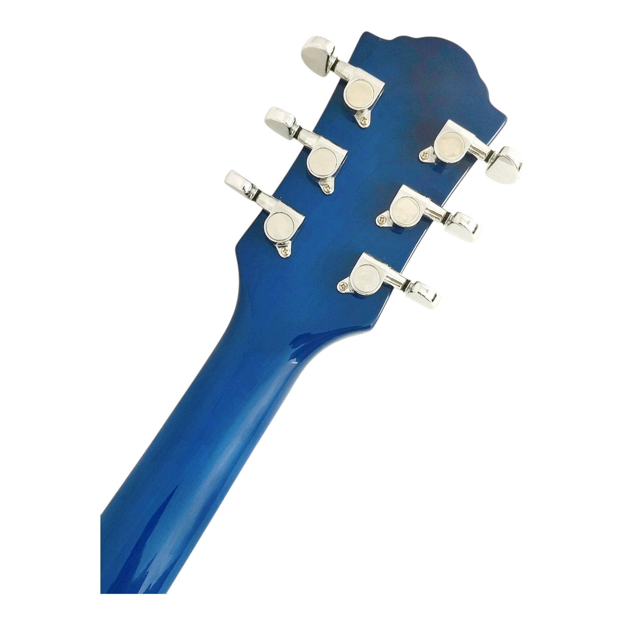 Haze SEG272 Deep Blue Semi-Hollow Electric Guitar with Dual Humbuckers