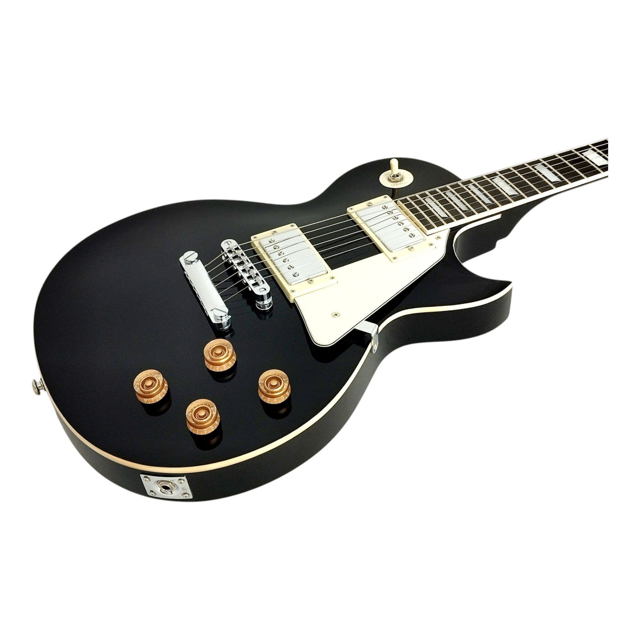 Haze SEG277 Black Electric Guitar with Dual Humbuckers