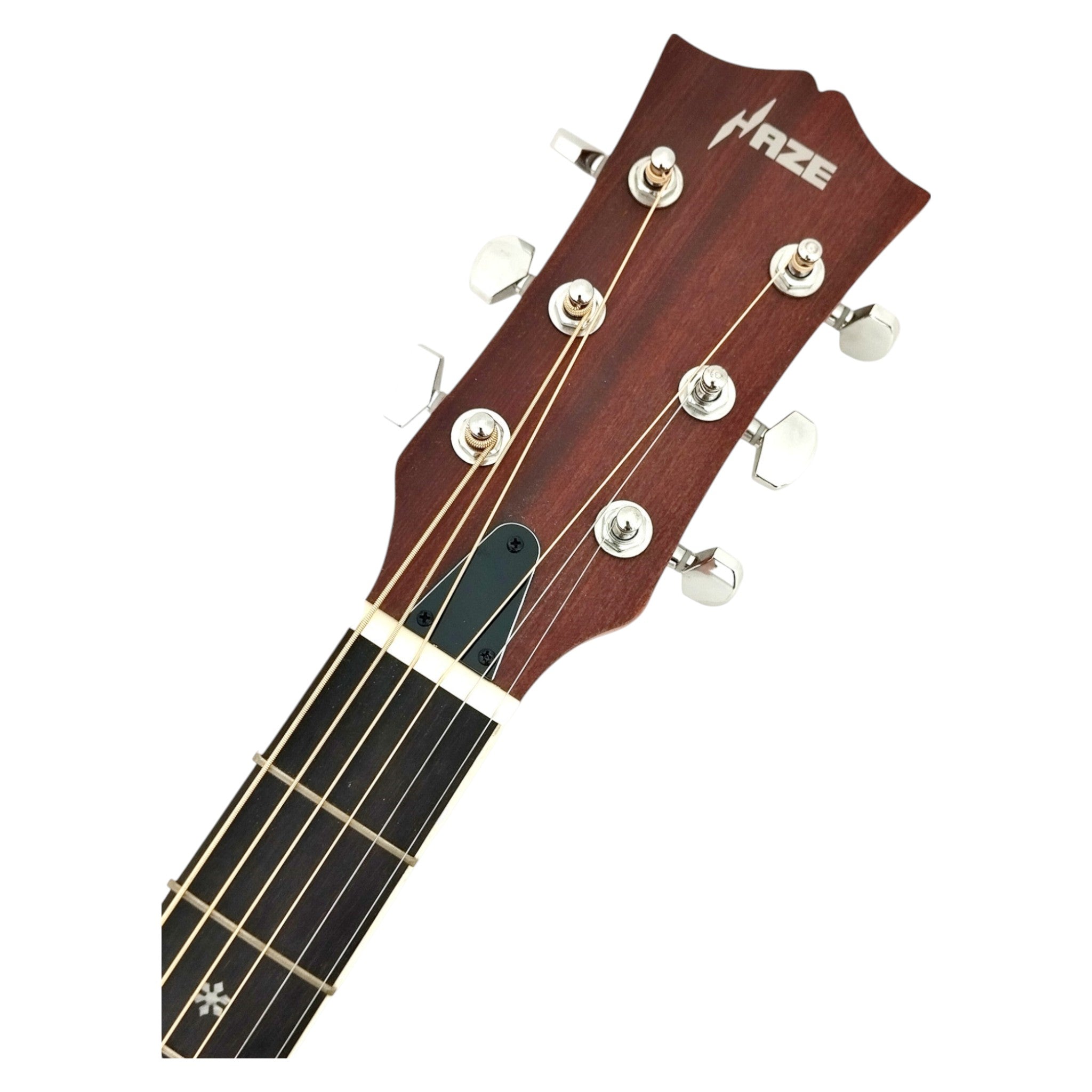 Haze SP721CEQBLS Roundback Built-In Pickups/Tuner Acoustic Guitar - Blue with Accessories and 10W Amp. (Optional)