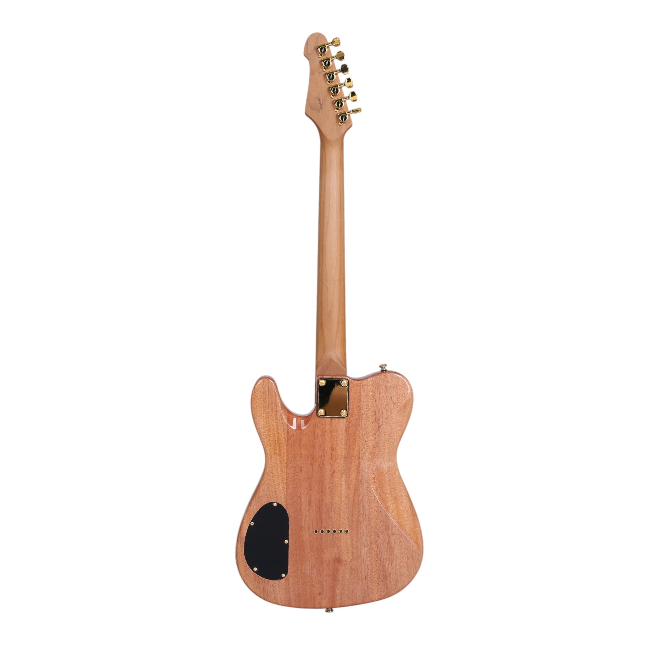 Haze TL197 Engraved Woodgrain "Buta" Electric Guitar with Single Coils