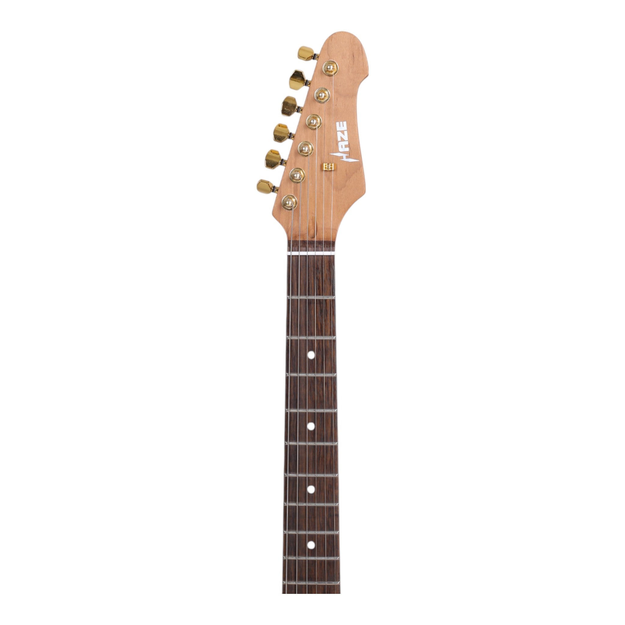 Haze TL197 Engraved Woodgrain "Buta" Electric Guitar with Single Coils