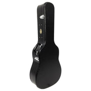 Haze 20DBK Dreadnought Acoustic Hard Case - Lockable, Black Croc Print