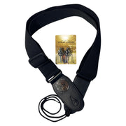 Haze HJKCR Chrome Guitar Strap Lock + Haze Strap Combo