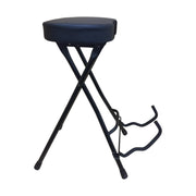 Haze KB010 2-in-1 Foldable Guitarist Stool w/Guitar Holder Stand KB010
