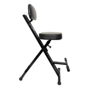 Haze KB015 Foldable Guitarist Stool w/Footrest and Backrest