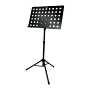 Haze MSD5 Heavy-Duty Professional Sheet Music Stand – Adjustable Height, Black (Optional Tuner)