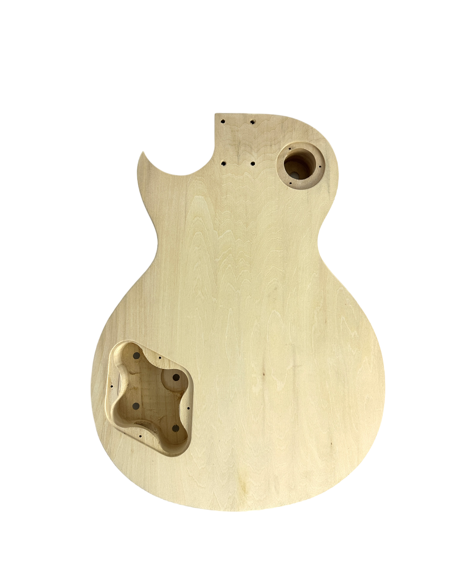 E238PBDIY Solid Body Electric Guitar DIY Kit, No-Soldering, Flame Maple Veneer