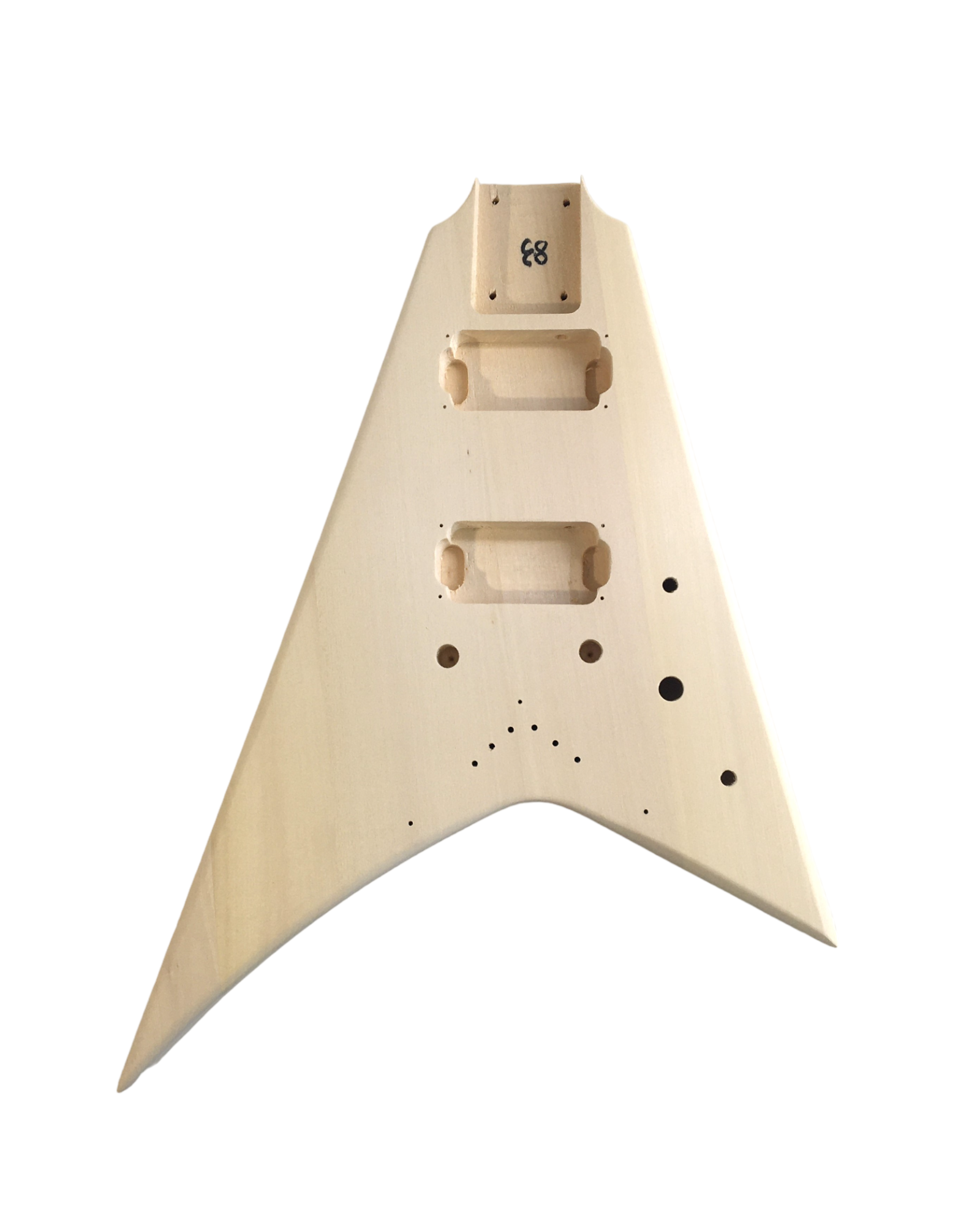 Pre-Order (Est. End of Jan 2026): HSFV1950BHDIY Solid Basswood Body Electric Guitar DIY Kit, No-Soldering, H-H