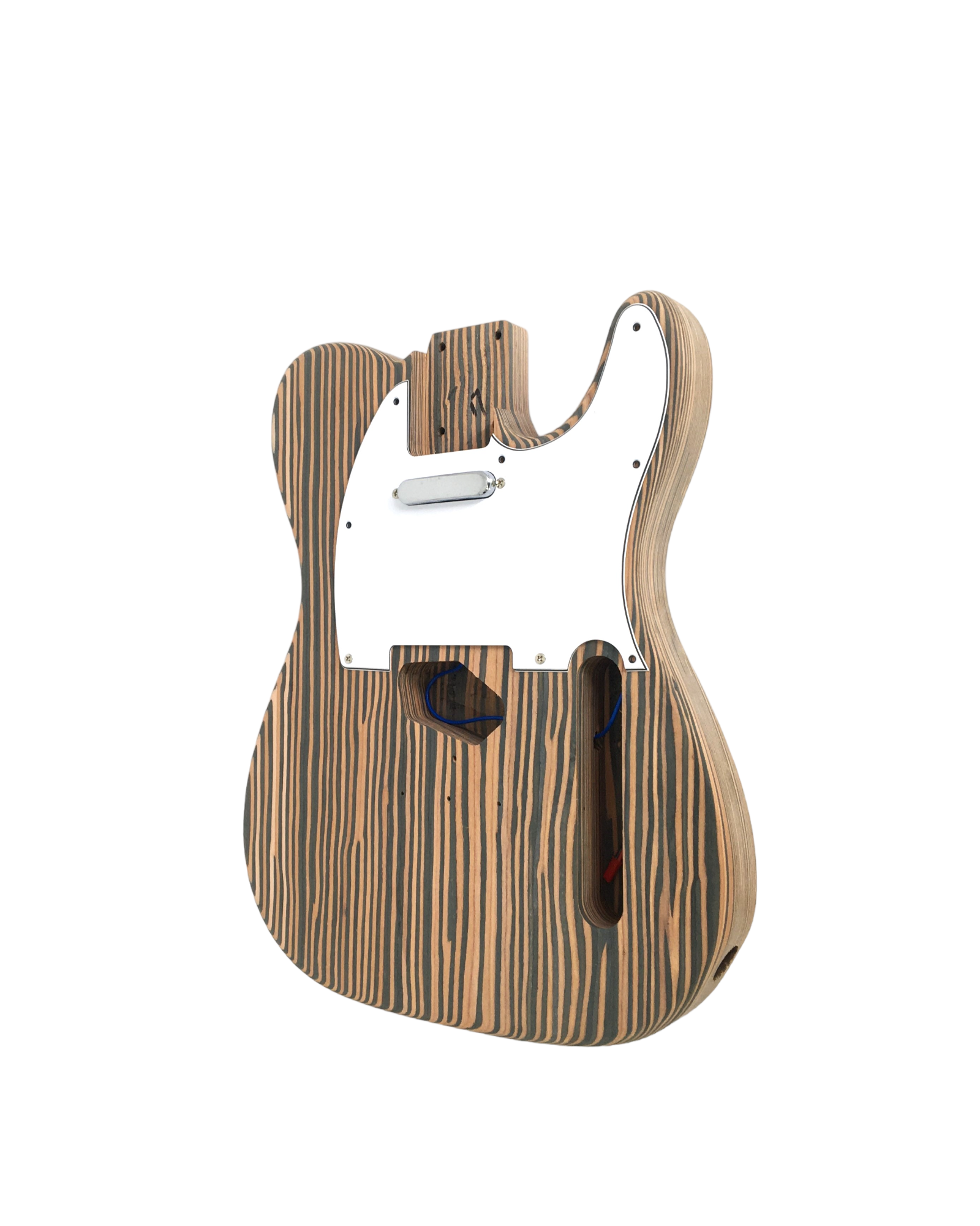 E500TLDIY Technical ZebraWood Body+Neck, No-Soldering Electric Guitar DIY Kit