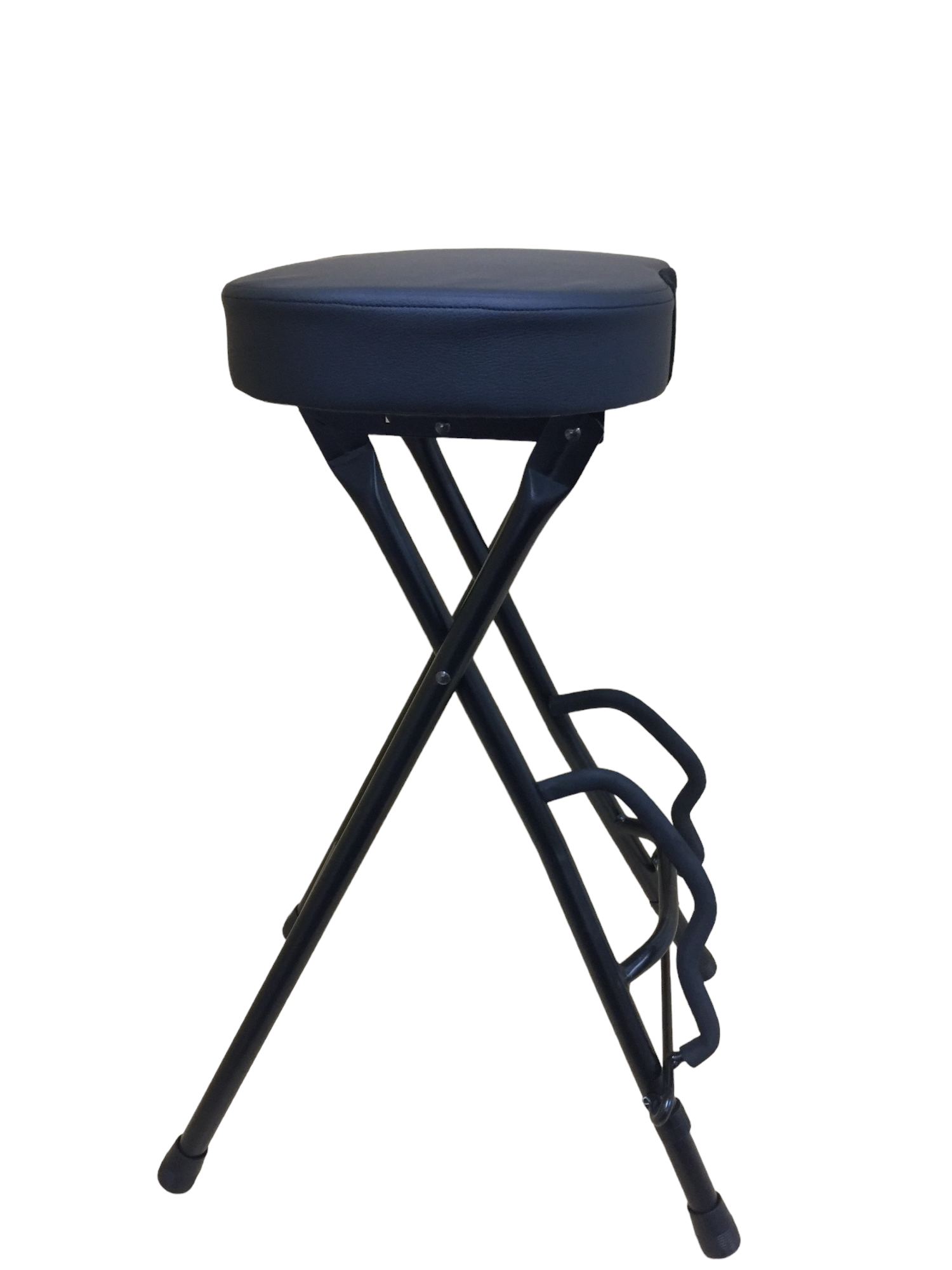 Haze KB010 2-in-1 Foldable Guitarist Stool w/Guitar Holder Stand KB010