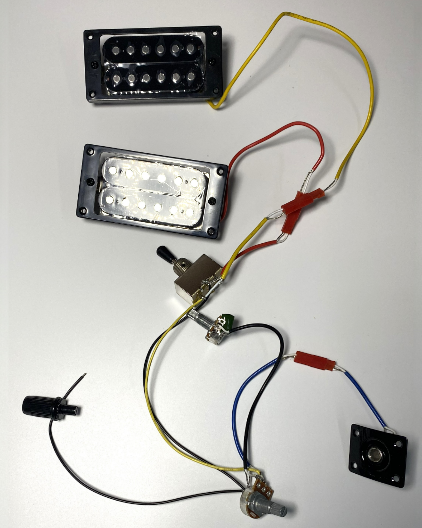 Pre-Order (Est. End of Jan 2026): HSFV1950BHDIY Solid Basswood Body Electric Guitar DIY Kit, No-Soldering, H-H