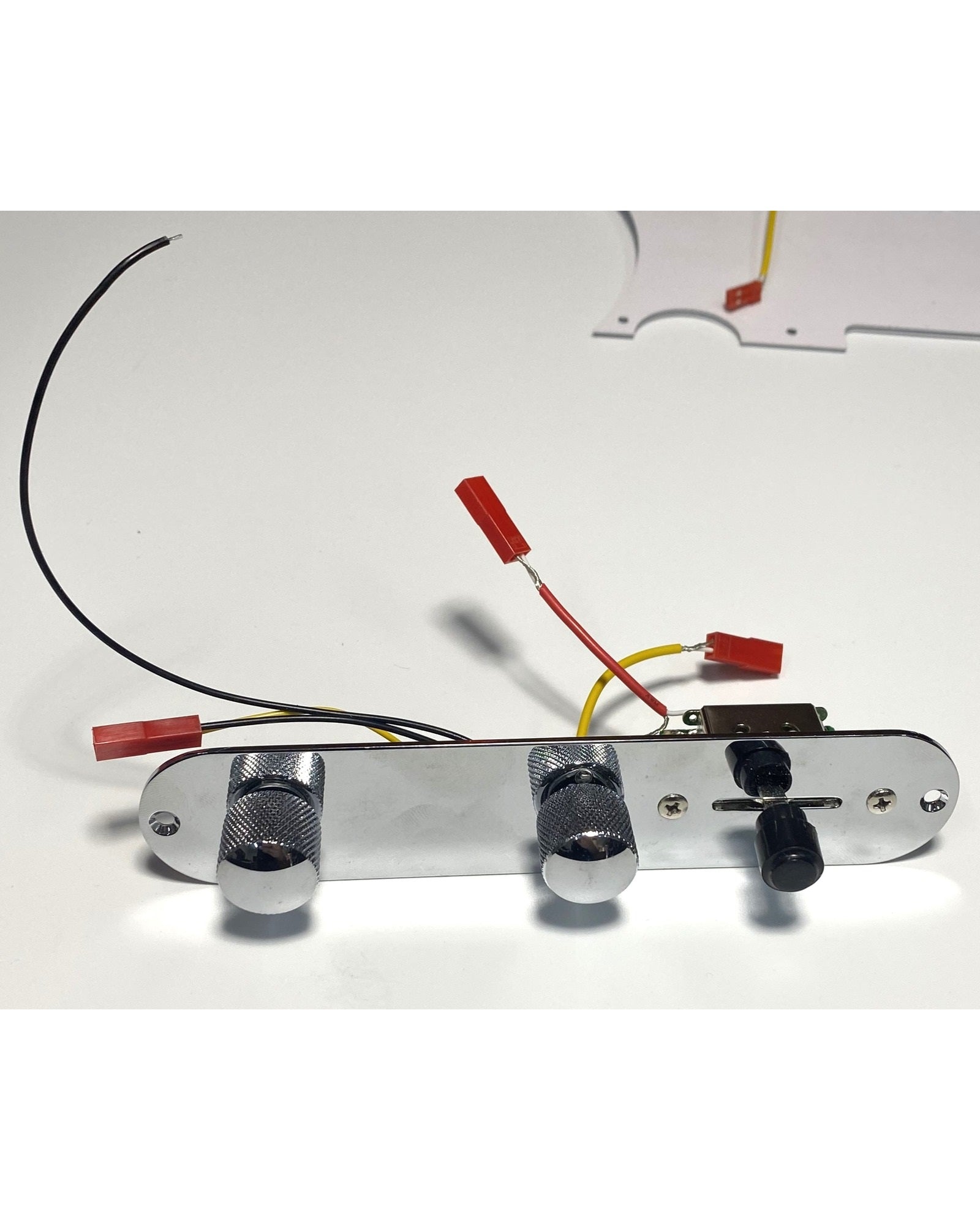 TL100PPCRWHNS Complete Electric Guitar Hardware Set – No Soldering Required