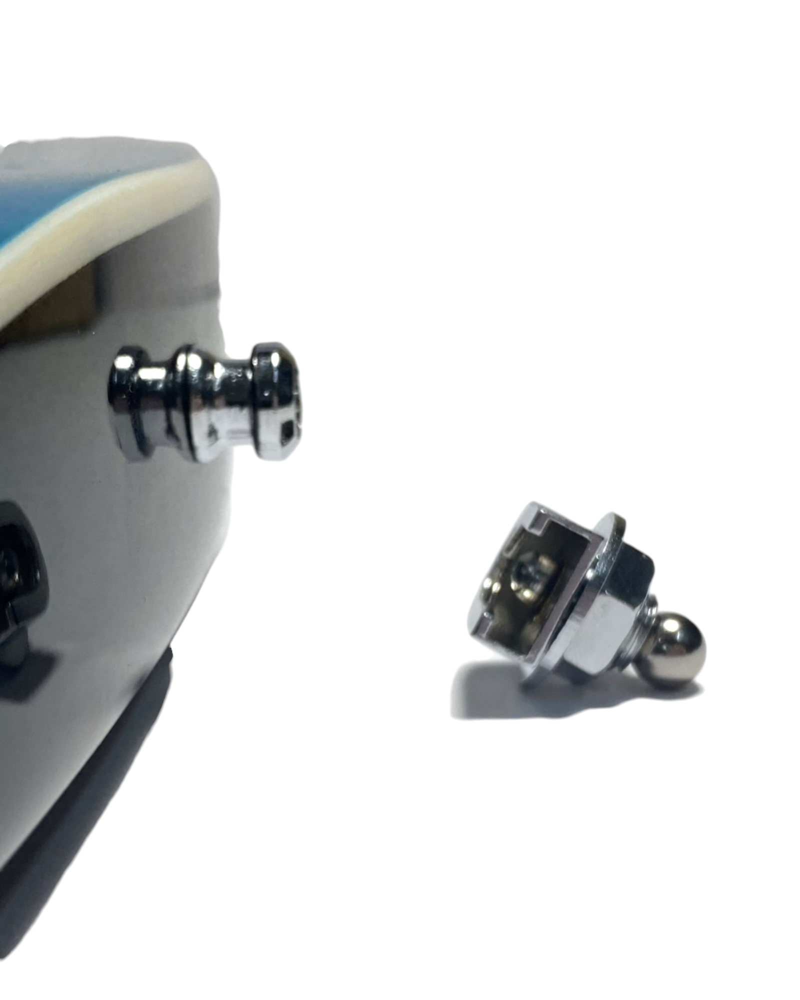 4 HJKCR Guitar Strap Locks (2 Sets) with Wrench & Bottle Opener Function - Silver