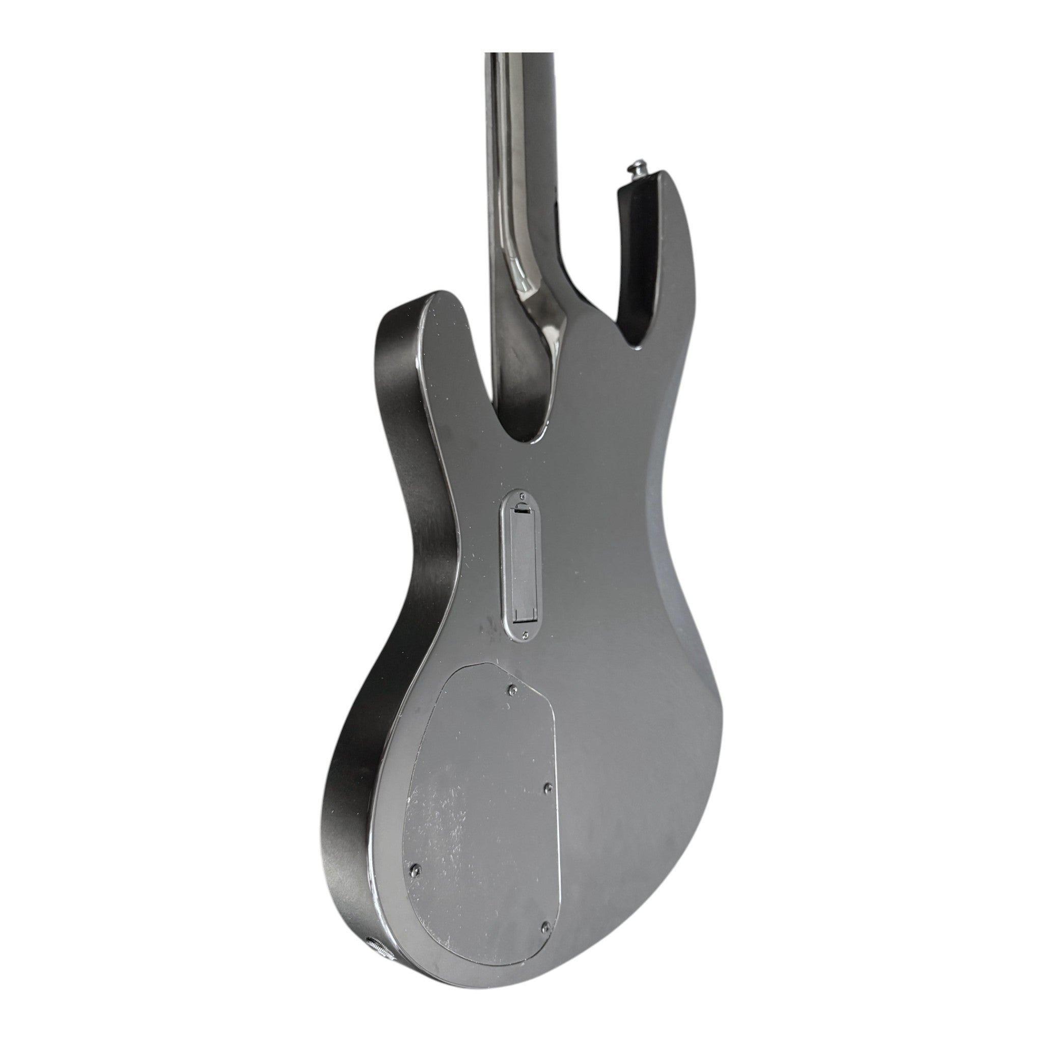 Haze SPB3270BK Fretless 4-String Electric Bass Guitar,Black,Neck-Thru + Free Gig Bag