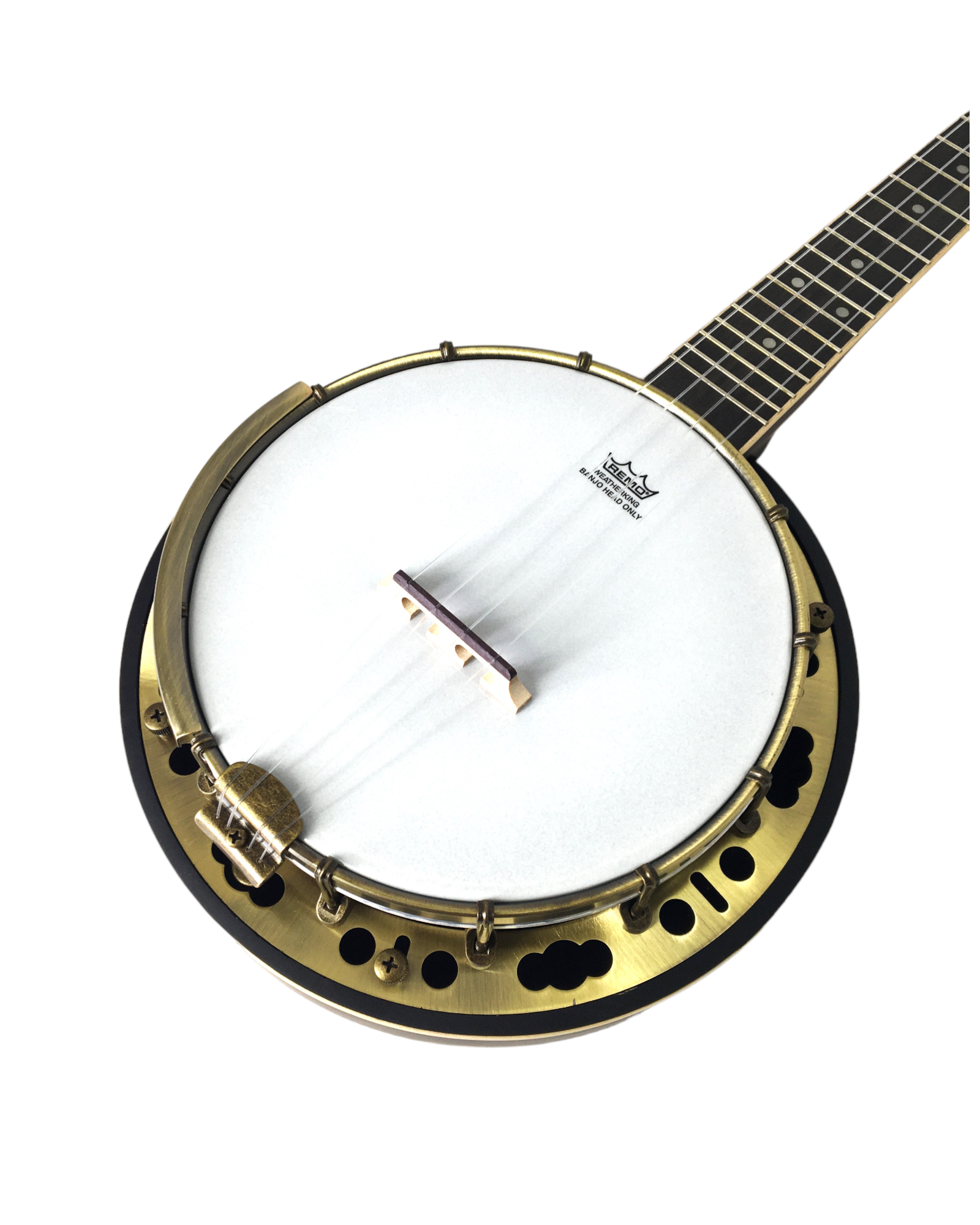 Caraya 4-String Maple Body Resonator Banjolele - Natural SBJUK118