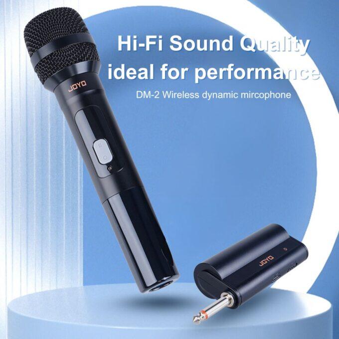 Joyo Wireless Microphone and Receiver w/ Built-in UHF Module & Hard Carry Case - DM2