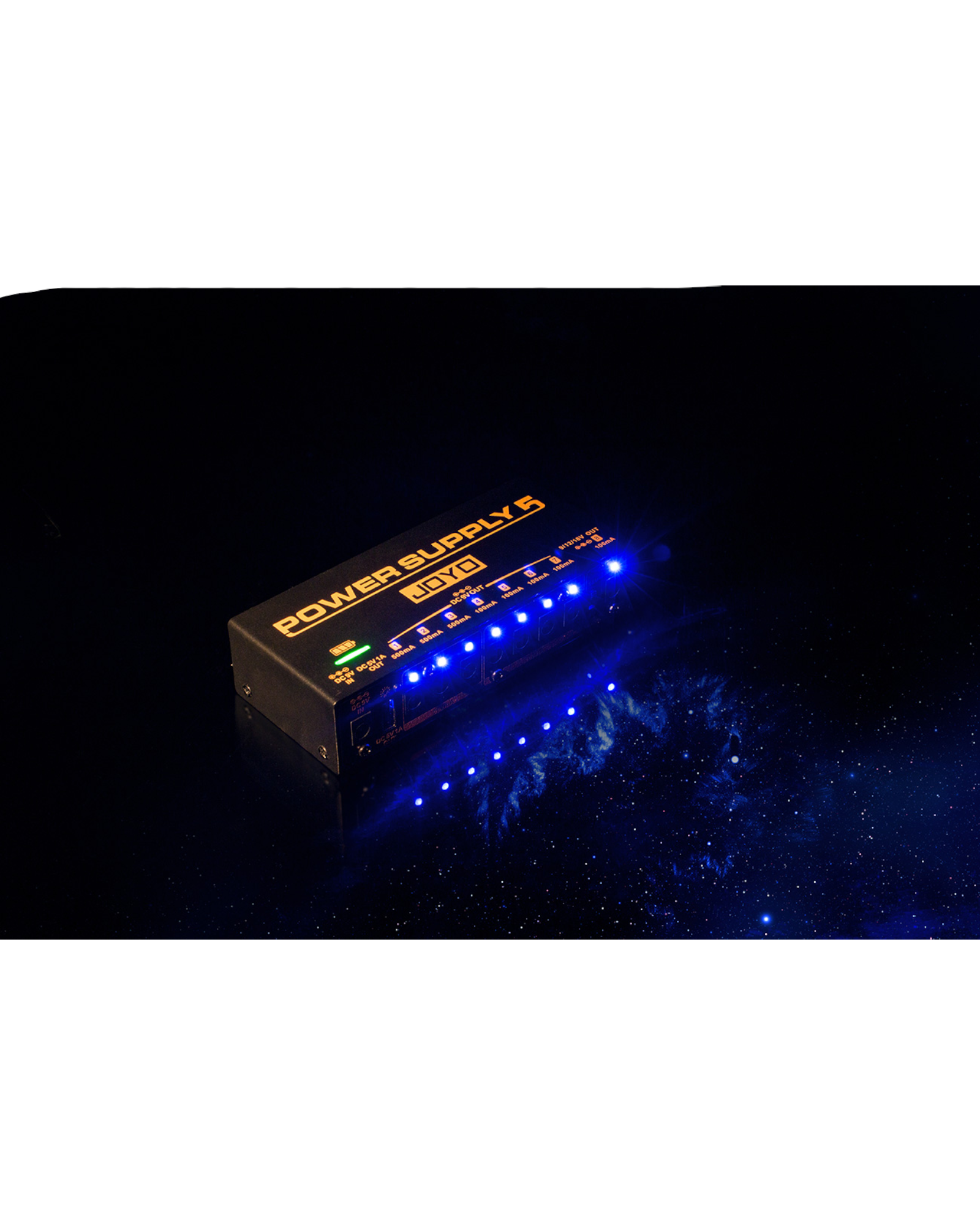 Joyo Rechargeable Guitar Effect Pedal Power Supply w/ USB Port & Adjustable DC Output - JP05