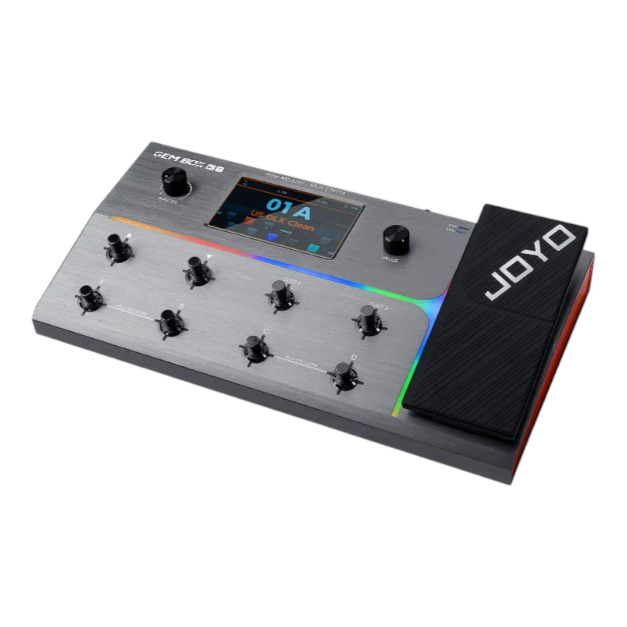 Joyo GEMBOX K8 Guitar Amp Modeller Multi-Effects Processor w/ Built-In USB-C Audio Interface & Expression Pedal - GEMBOXK8
