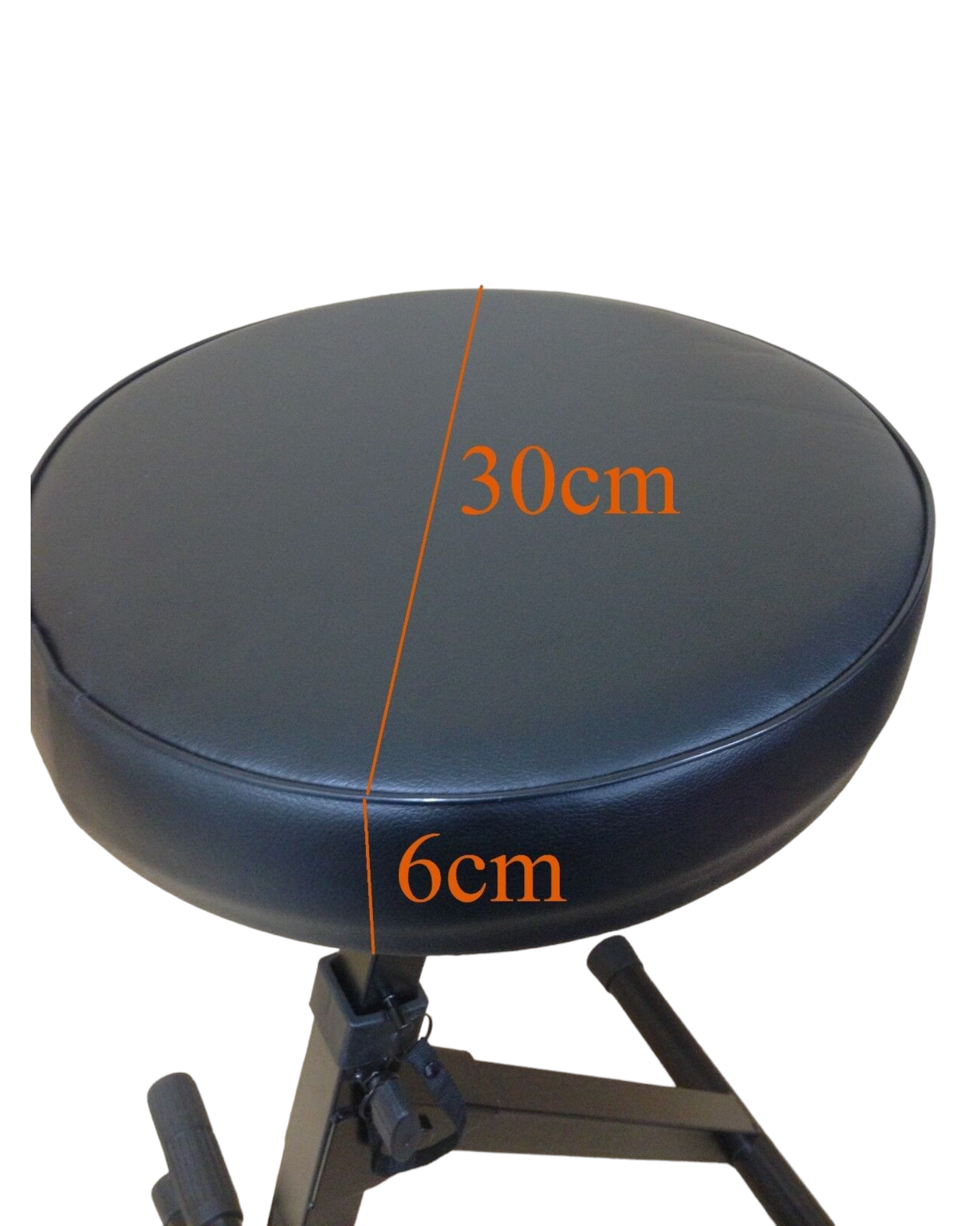 Haze KB009 Height Adjustable (4 ways) Guitarist Performer Stool w/Foot Rest