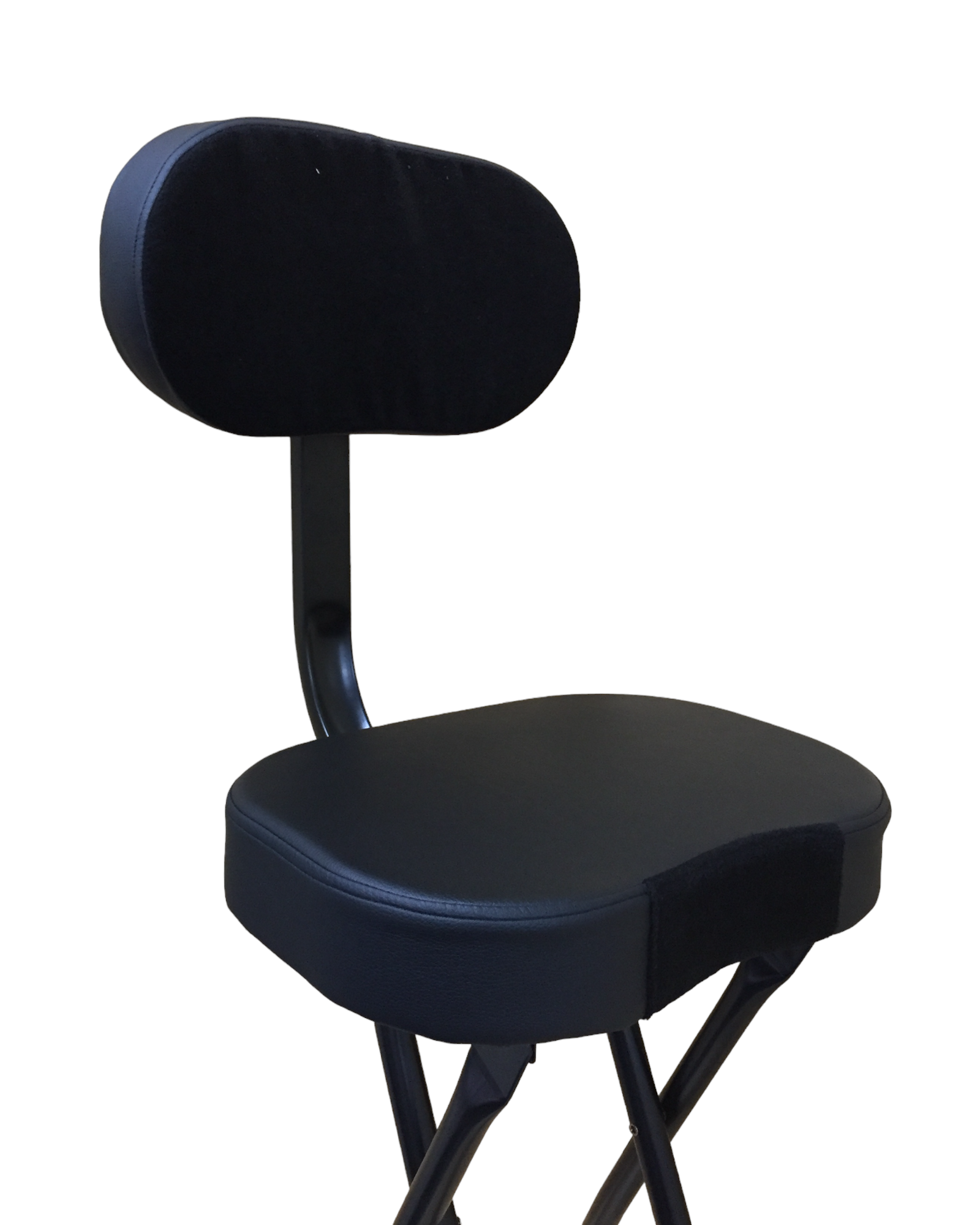 Haze KB011 2-in-1 Foldable Guitarist Stool w/Guitar Holder and Backrest