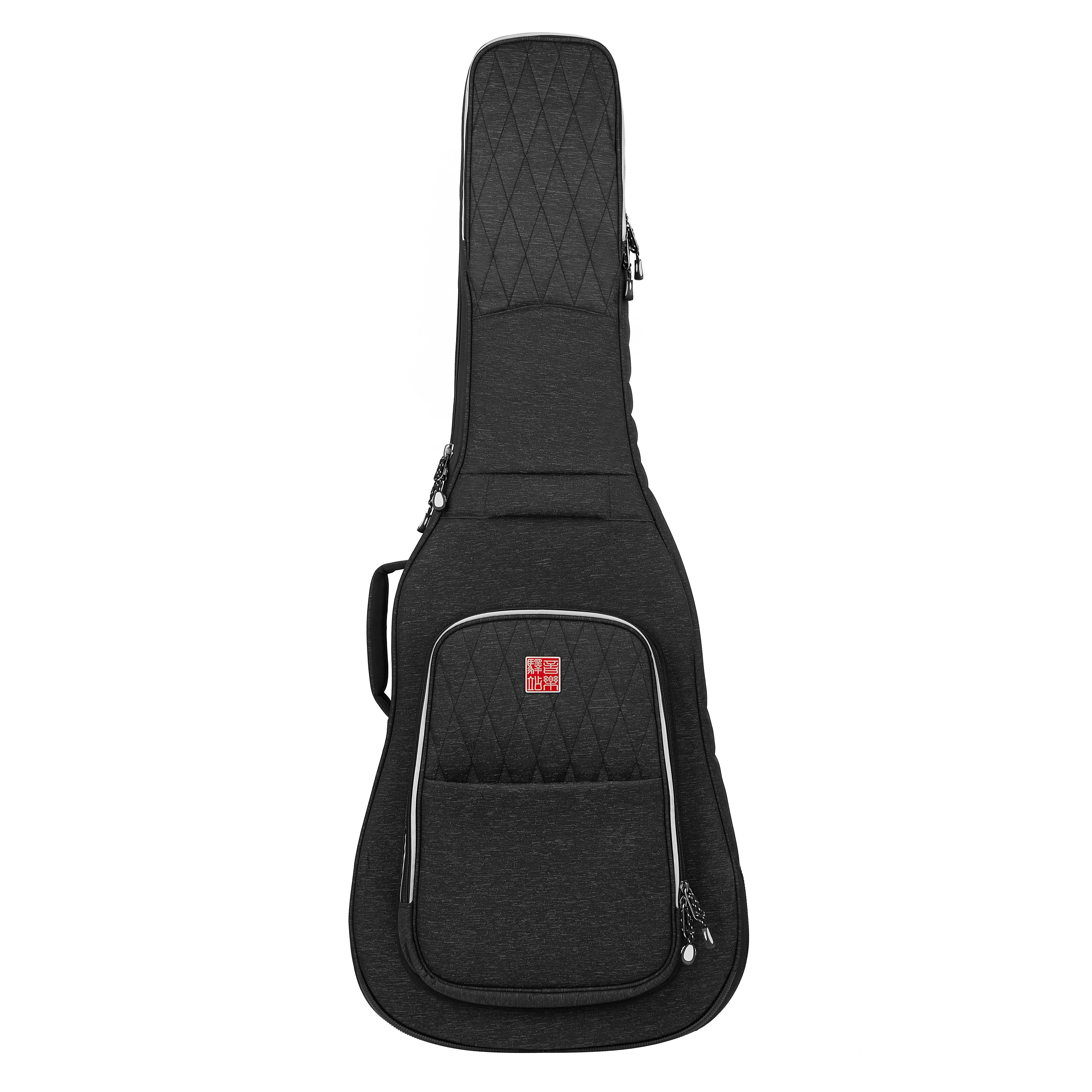 Music Area TANG30 30mm Padded Weather-Proof Semi-Hollow Electric Guitar Gig Bag w/ Multi Handles  - TANG30ES335BLK